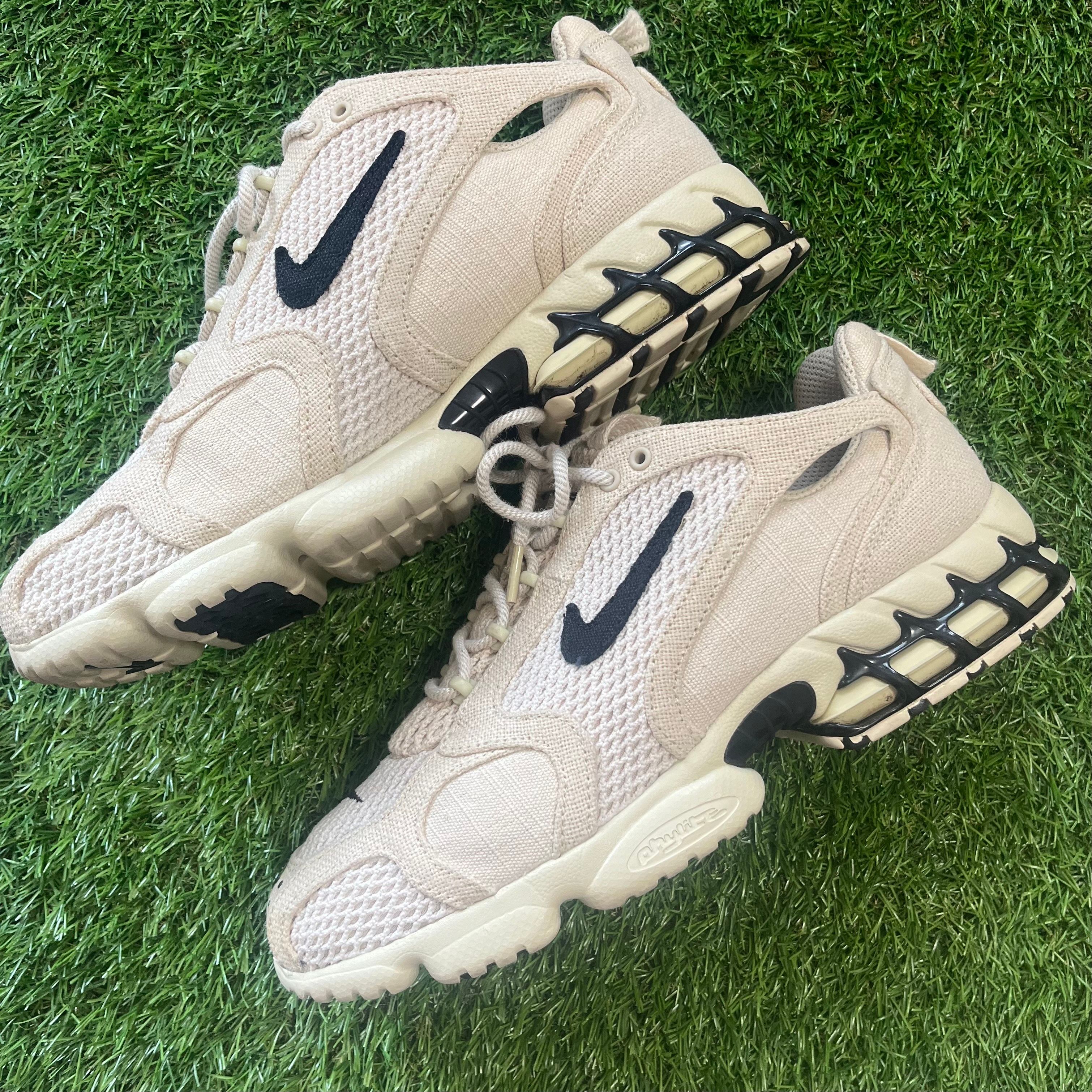 Stussy × Nike Air Zoom Spiridon CG 2 "Fossil/Black"