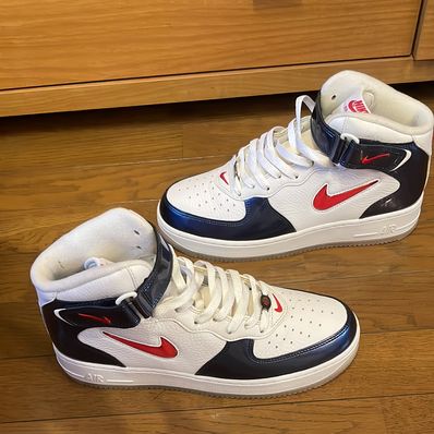 Nike Air Force 1 Mid QS "University Red and Midnight Navy"