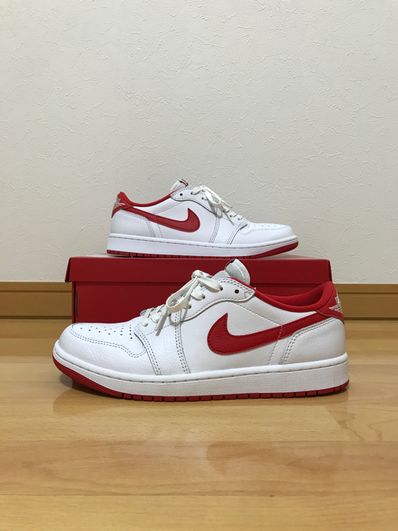 Nike Air Jordan 1 Retro Low OG "White and University Red"