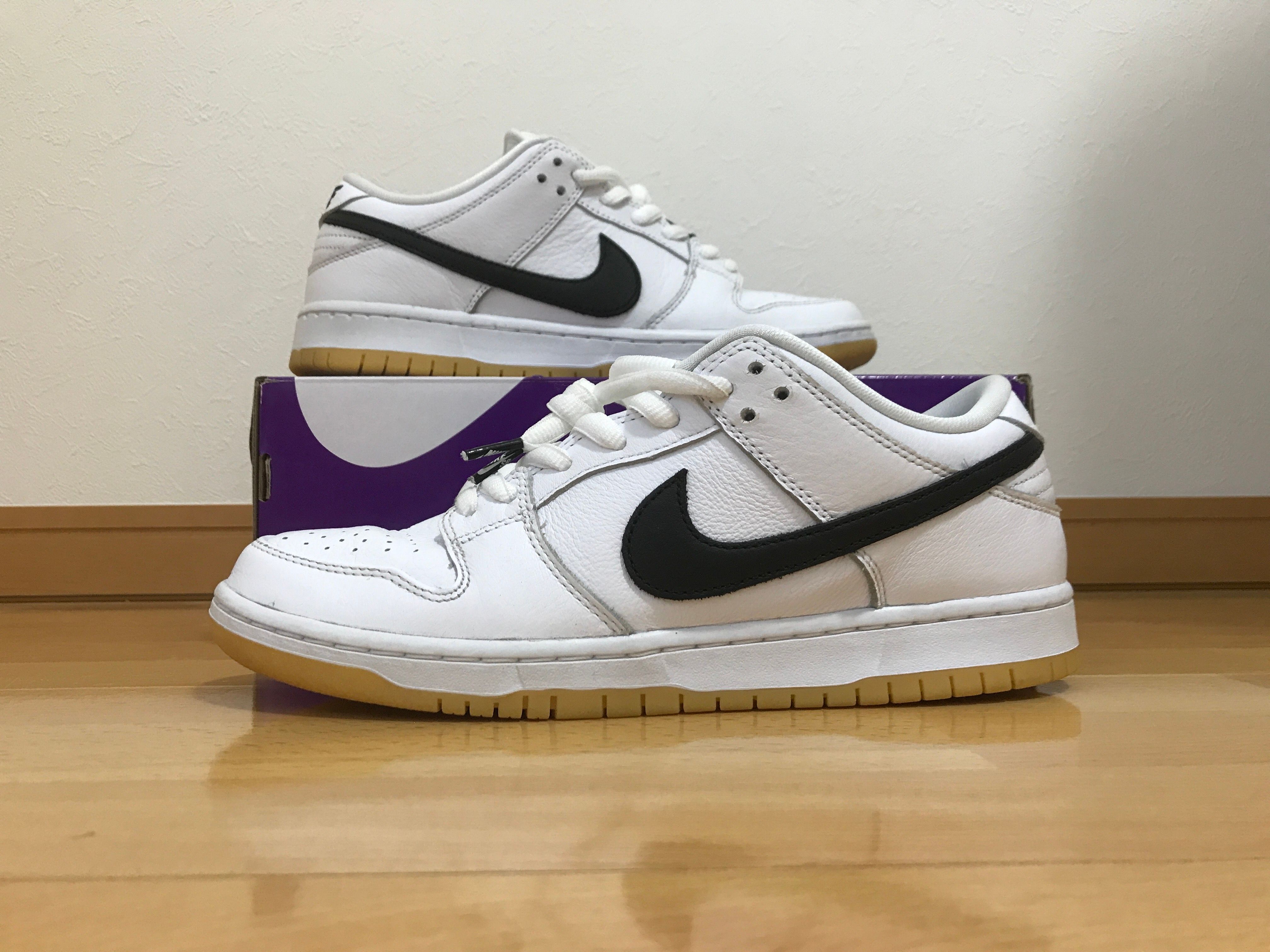 Nike SB Dunk Low Pro "White/Black-White-Gum Light Brown"