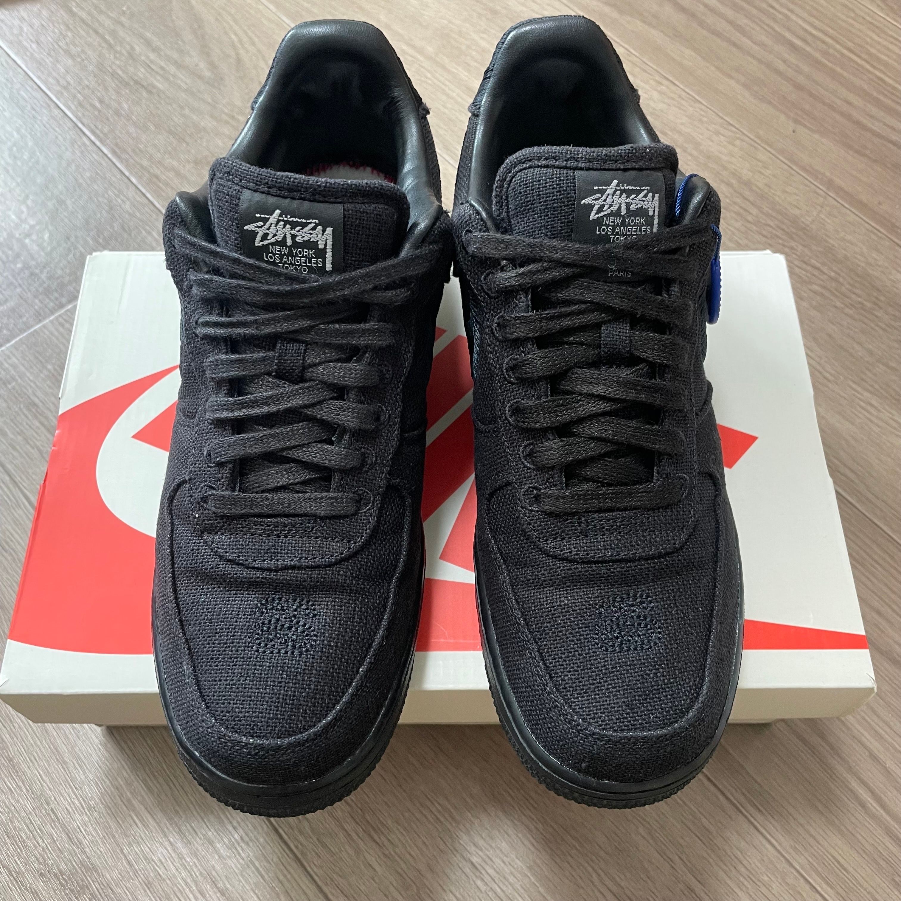 Stussy × Nike Air Force 1 Low "Triple Black"
