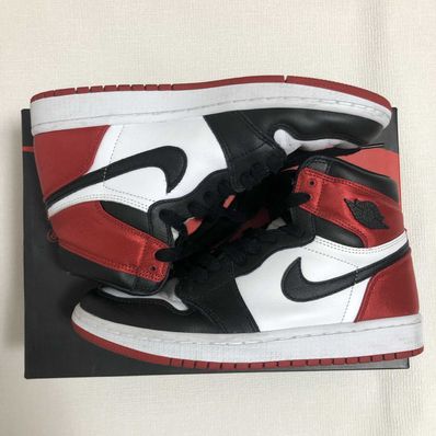Nike Women's Air Jordan 1 Retro High "Satin Black Toe"