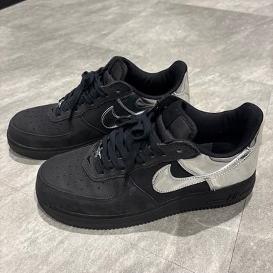 Nike Air Force 1 Low "Black and Metallic Silver"