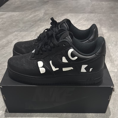 BLACK COMME des GARCONS × Nike Air Force 1 Low Retro "Black"