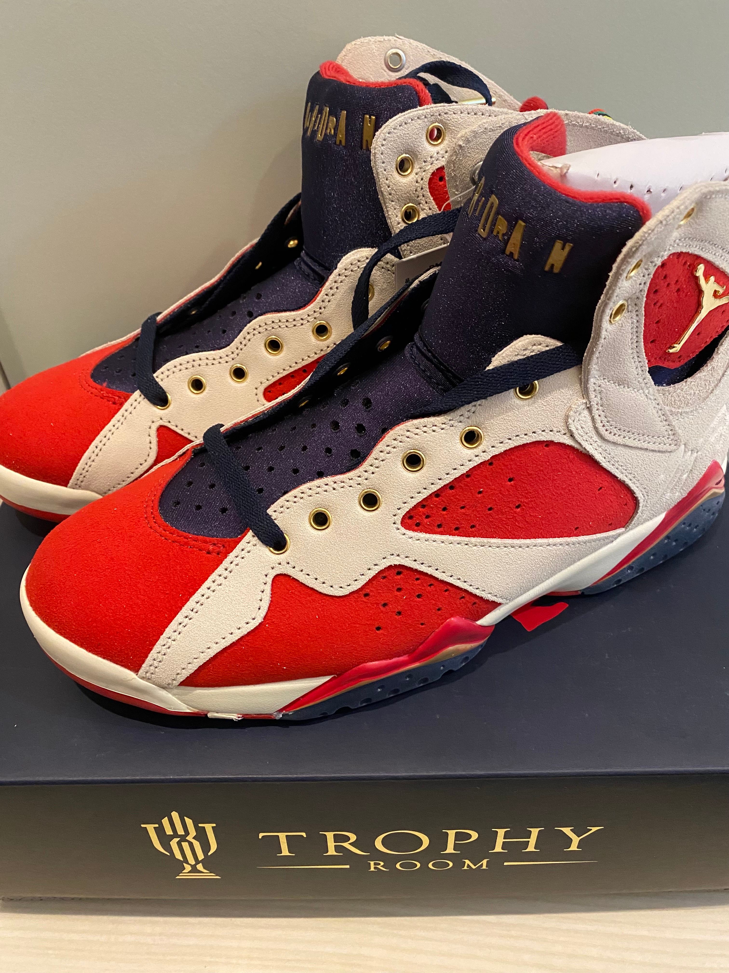 Trophy Room × Nike Air Jordan 7 "True Red and Obsidian"