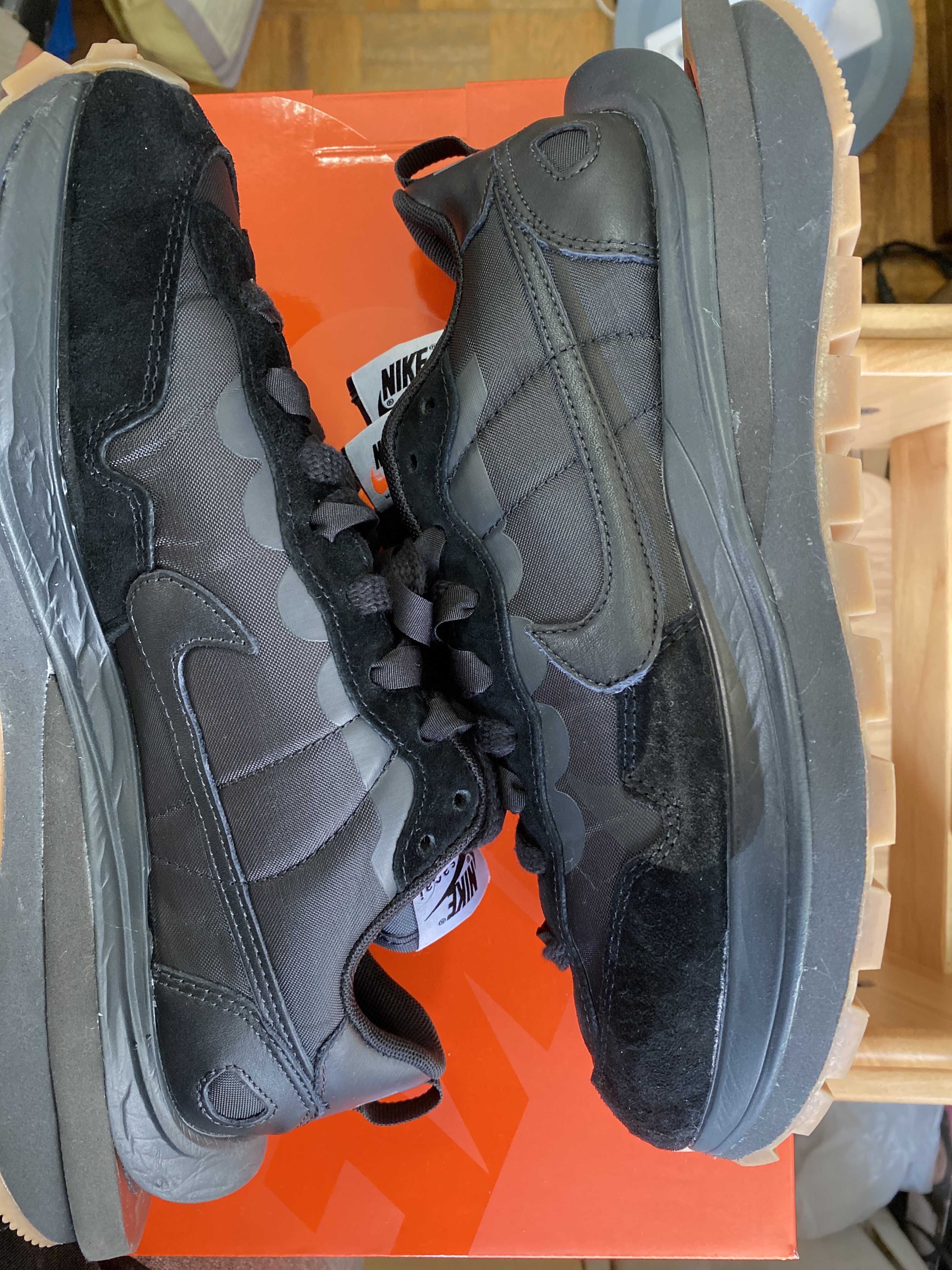 sacai × Nike VaporWaffle "Black Gum"