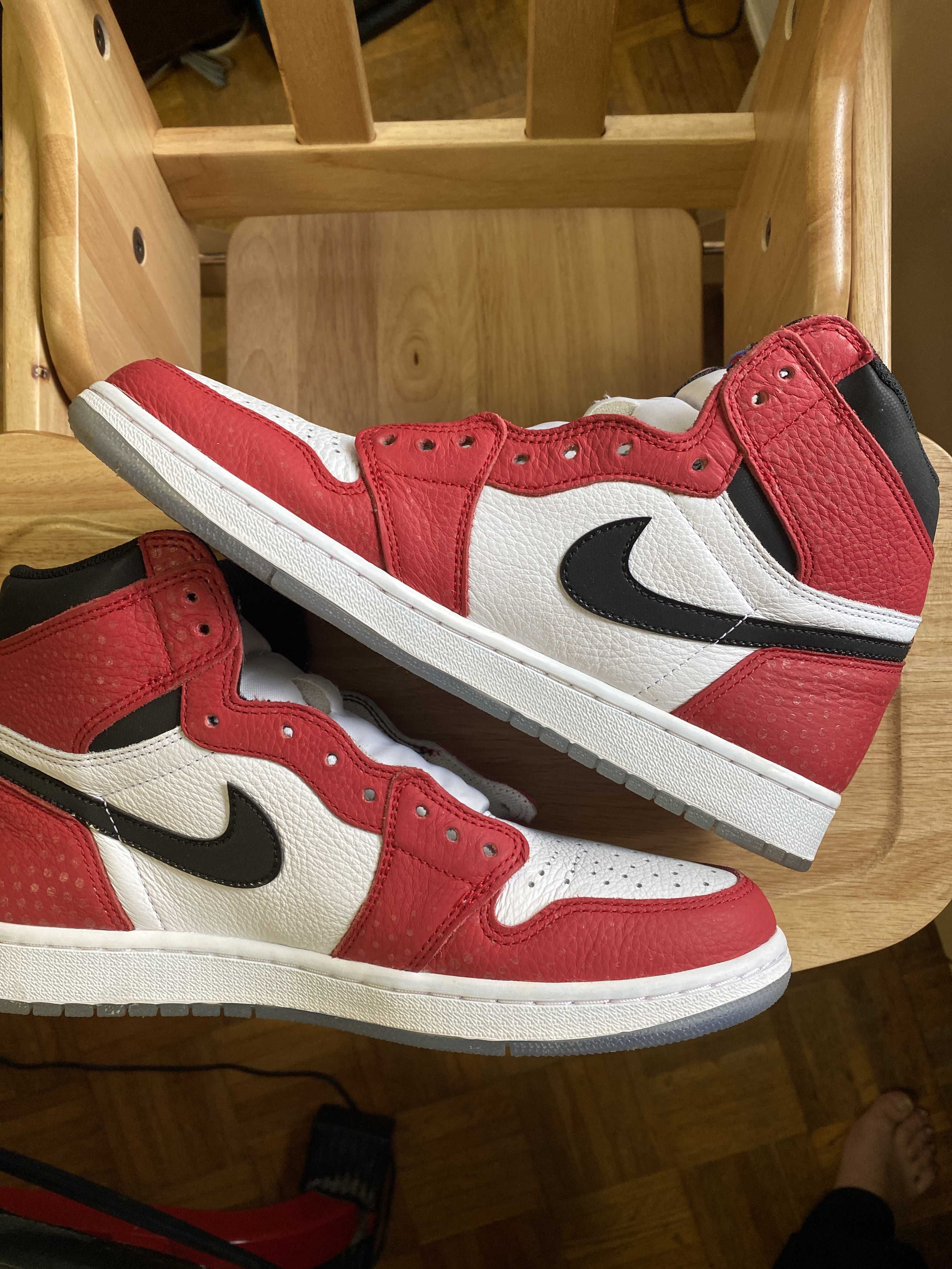 Spiderman × Nike Air Jordan 1 Origin Story "Gym Red/White/Photo Blue/Black"