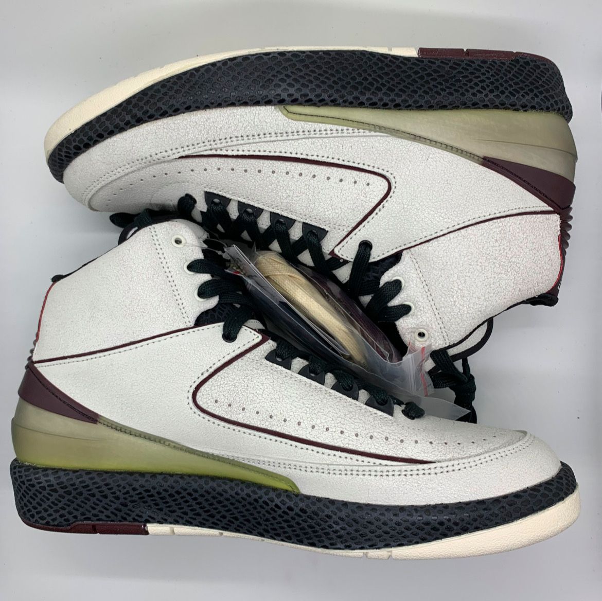 A Ma Maniere × Nike Air Jordan 2 "Airness/Sail and Burgundy"