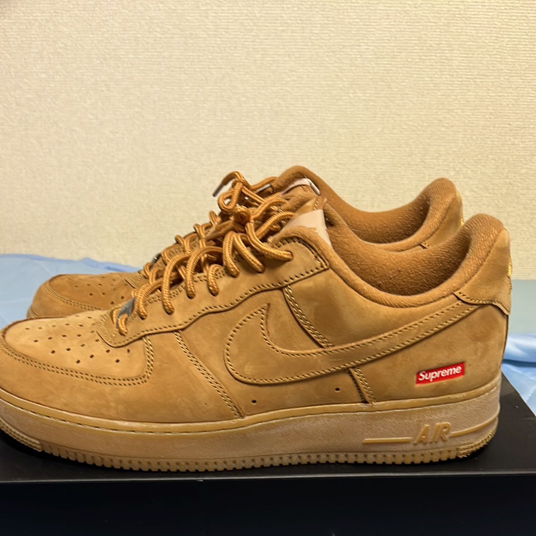 Supreme × Nike Air Force 1 Low "Flax/Wheat"
