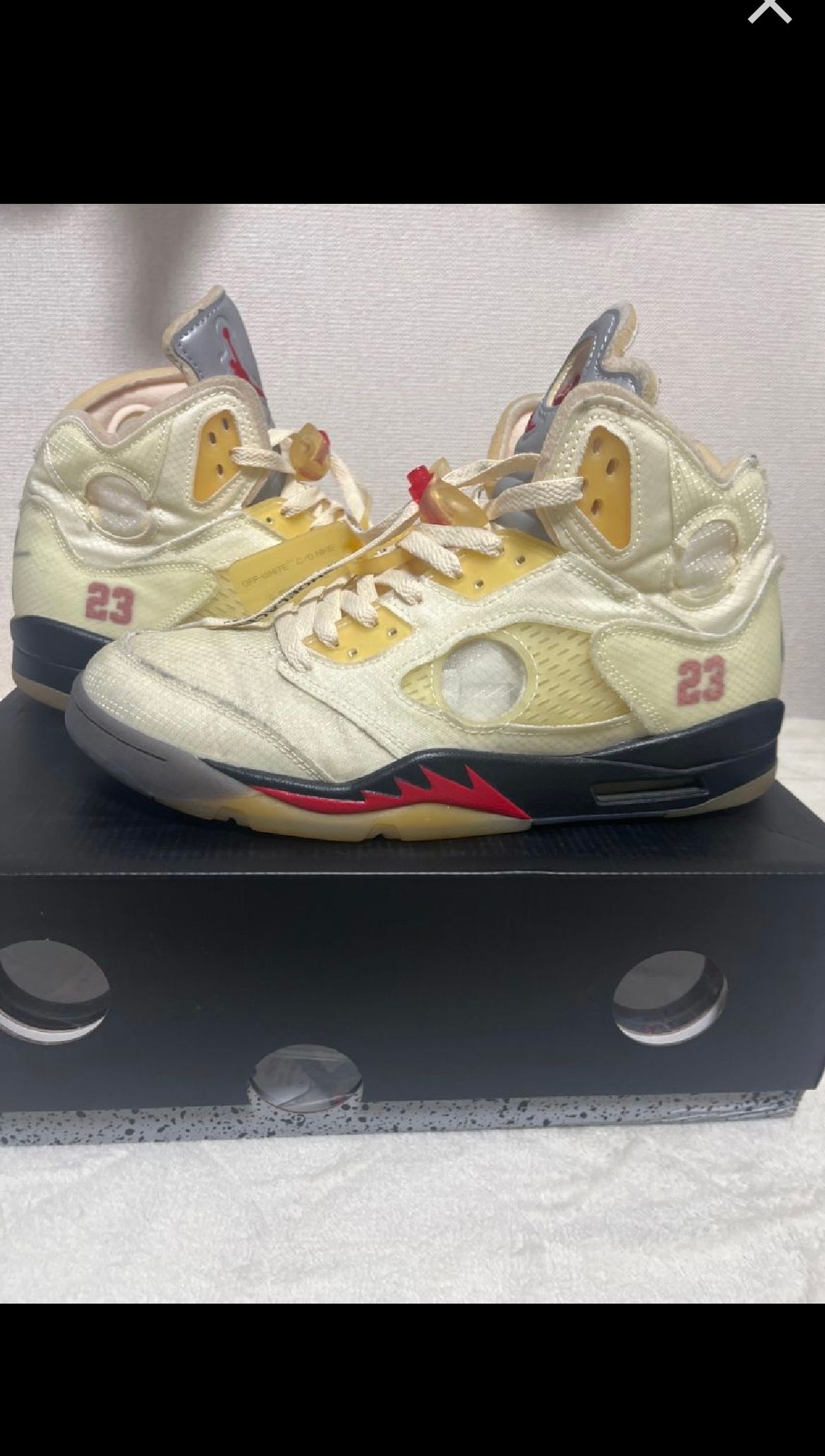 Off-White × Nike Air Jordan 5 "Sail"