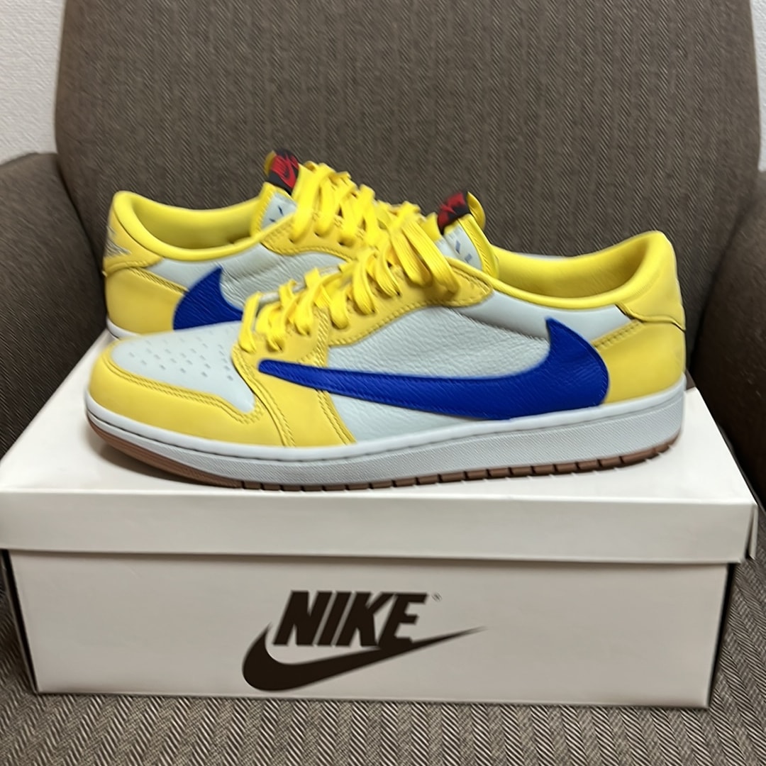 Travis Scott × Nike Women's Air Jordan 1 Retro Low OG "Canary"