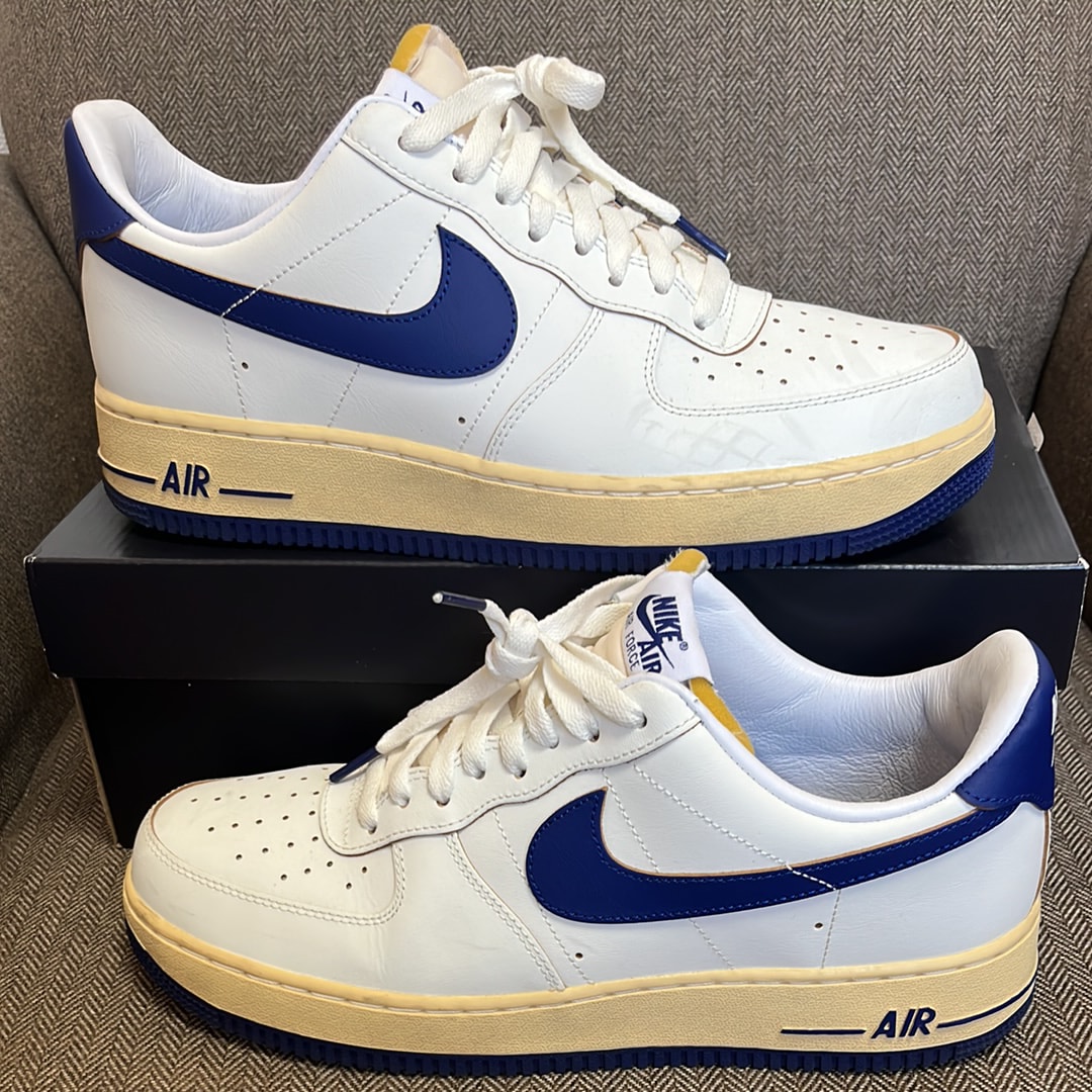 Nike Women's Air Force 1 '07 "Sail/Pale Vanilla/Gold Suede/Deep Royal Blue"