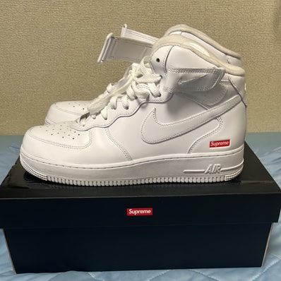 Supreme × Nike Air Force 1 Mid "White" FW24