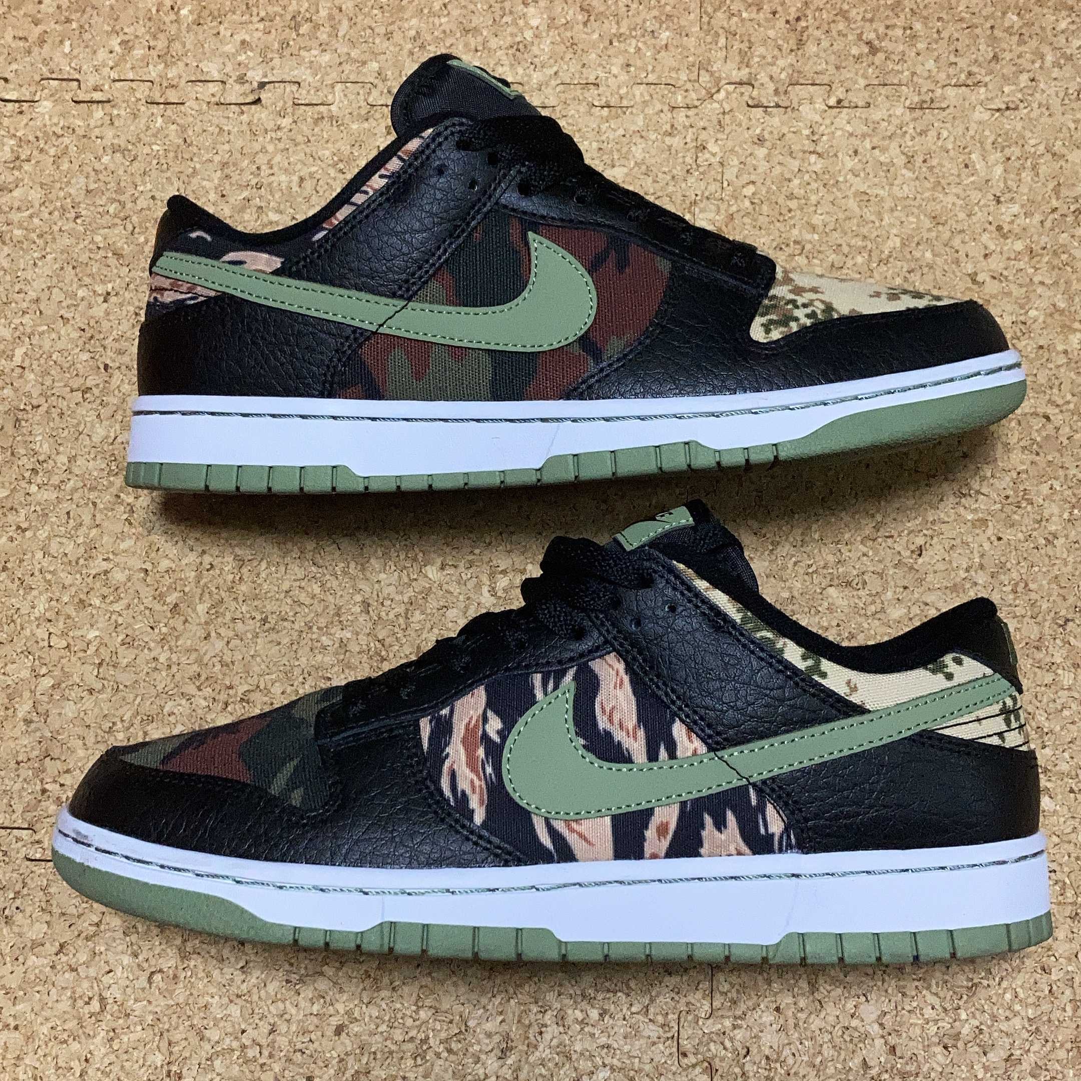 NIKE DUNK LOW SE "BLACK MULTI CAMO"