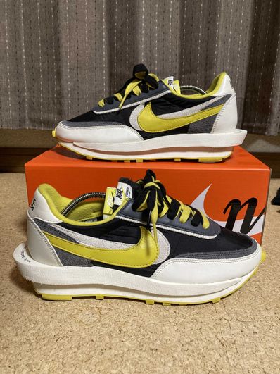 UNDERCOVER × sacai × Nike LD Waffle "Black/Sail-Dark Grey-Bright Citron"