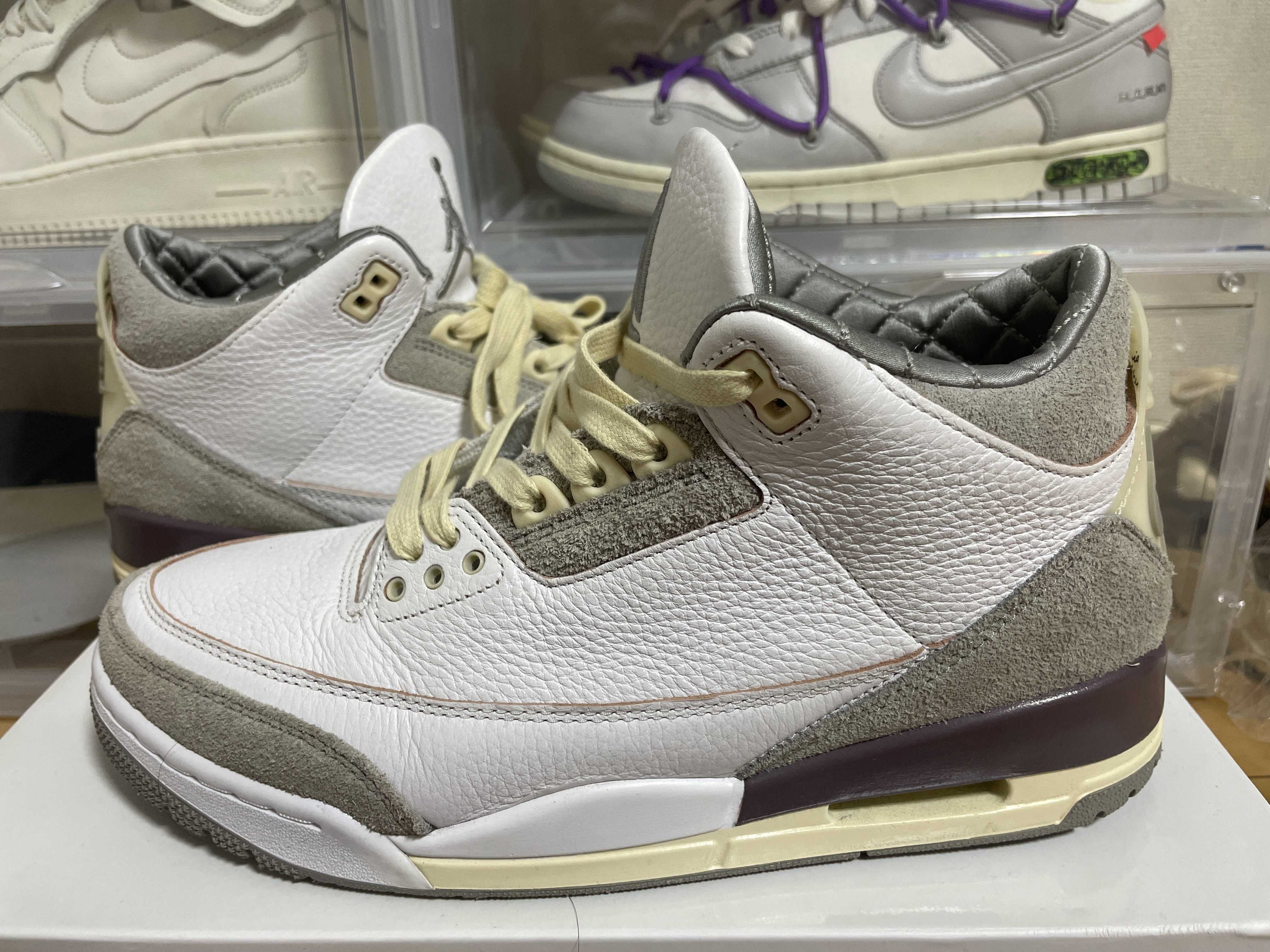 A Ma Maniere × Nike Women's Air Jordan 3 Retro SP "White/Medium Grey Violet Ore"