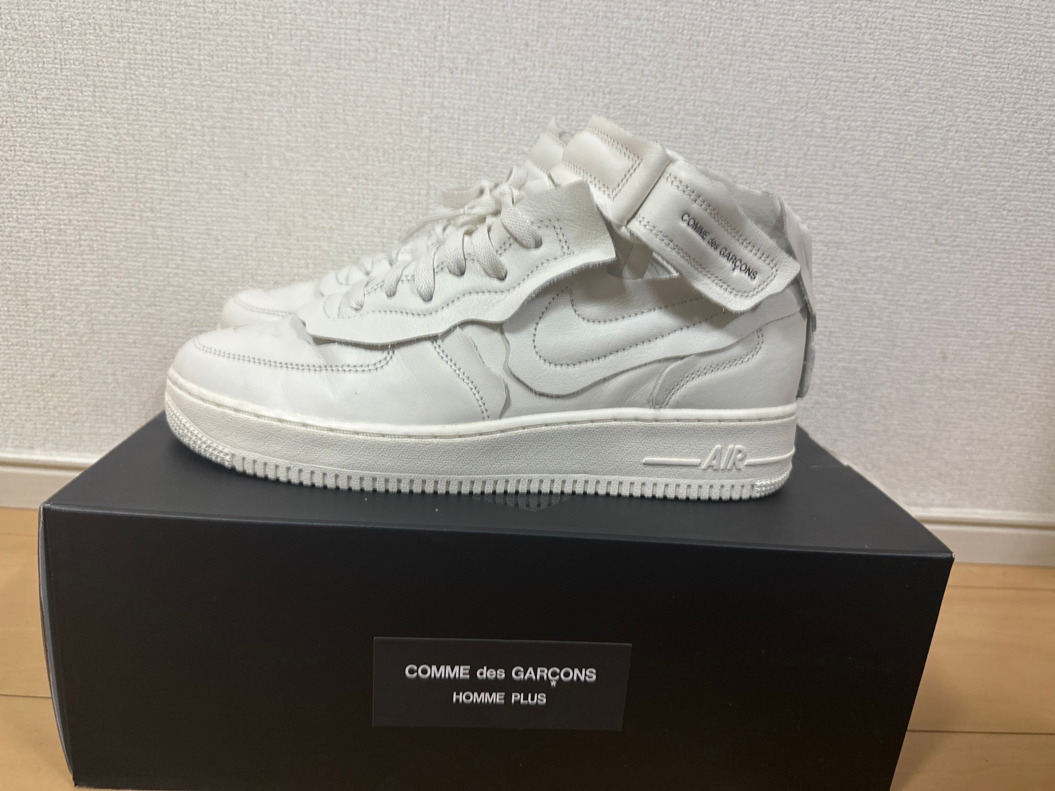 COMME des GARCONS × Nike Air Force 1 Mid "White" 