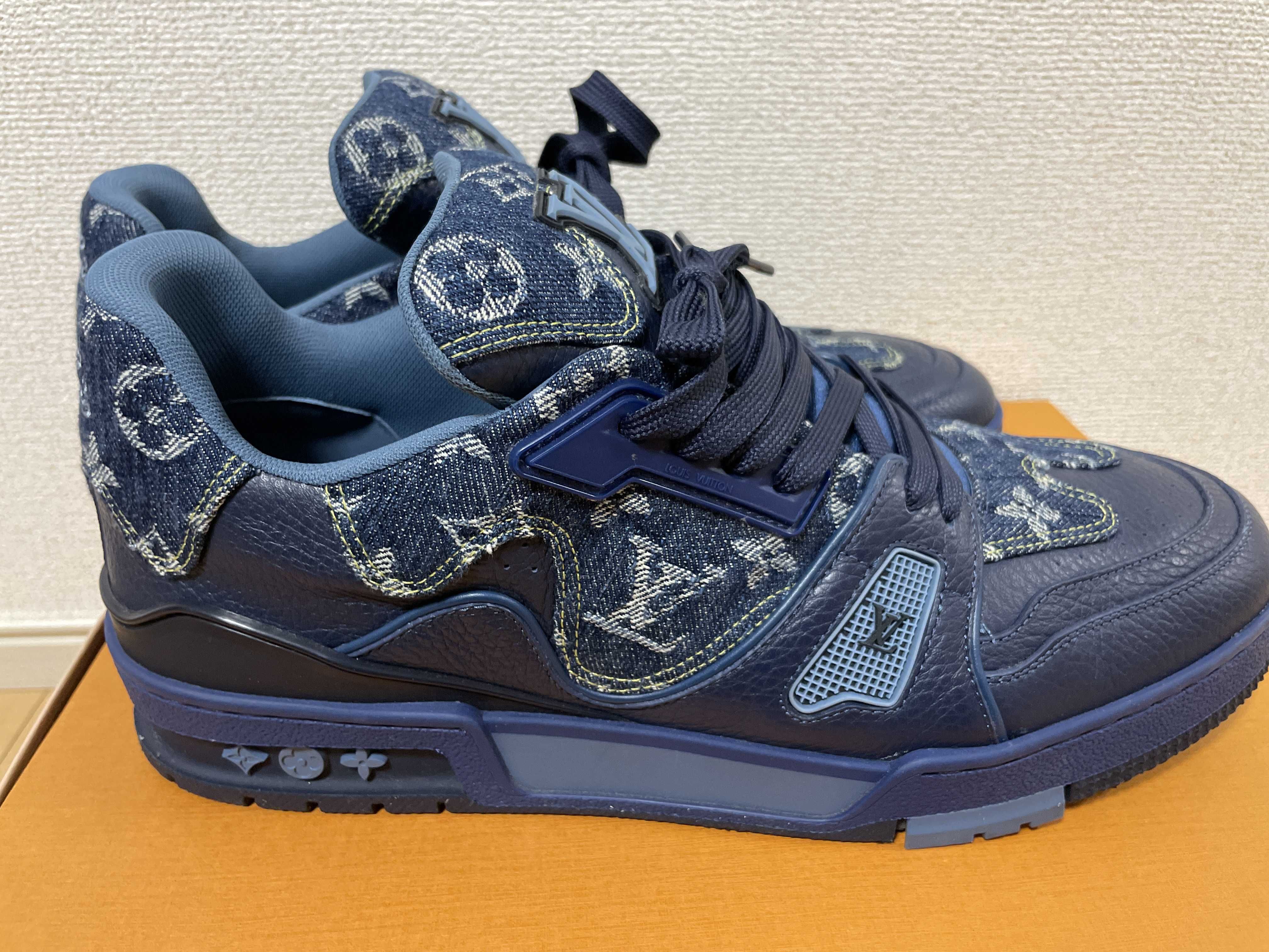 NIGO × Louis Vuitton Trainer Sneaker Monogram Denim "Blue"
