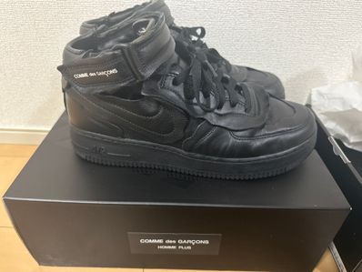 COMME des GARCONS × NIKE AIR FORCE 1 MID "BLACK"