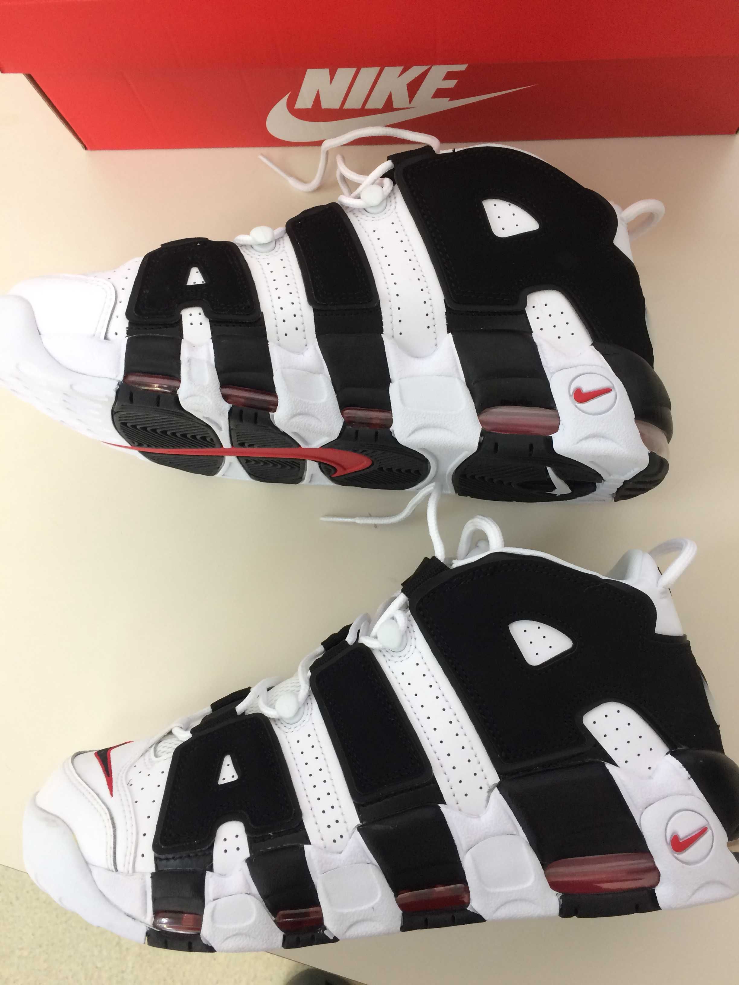 NIKE AIR MORE UPTEMPO "WHITE/BLACK/UNIVERSITY RED"(2020)