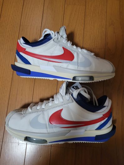 sacai × Nike Zoom Cortez "White and University Red"