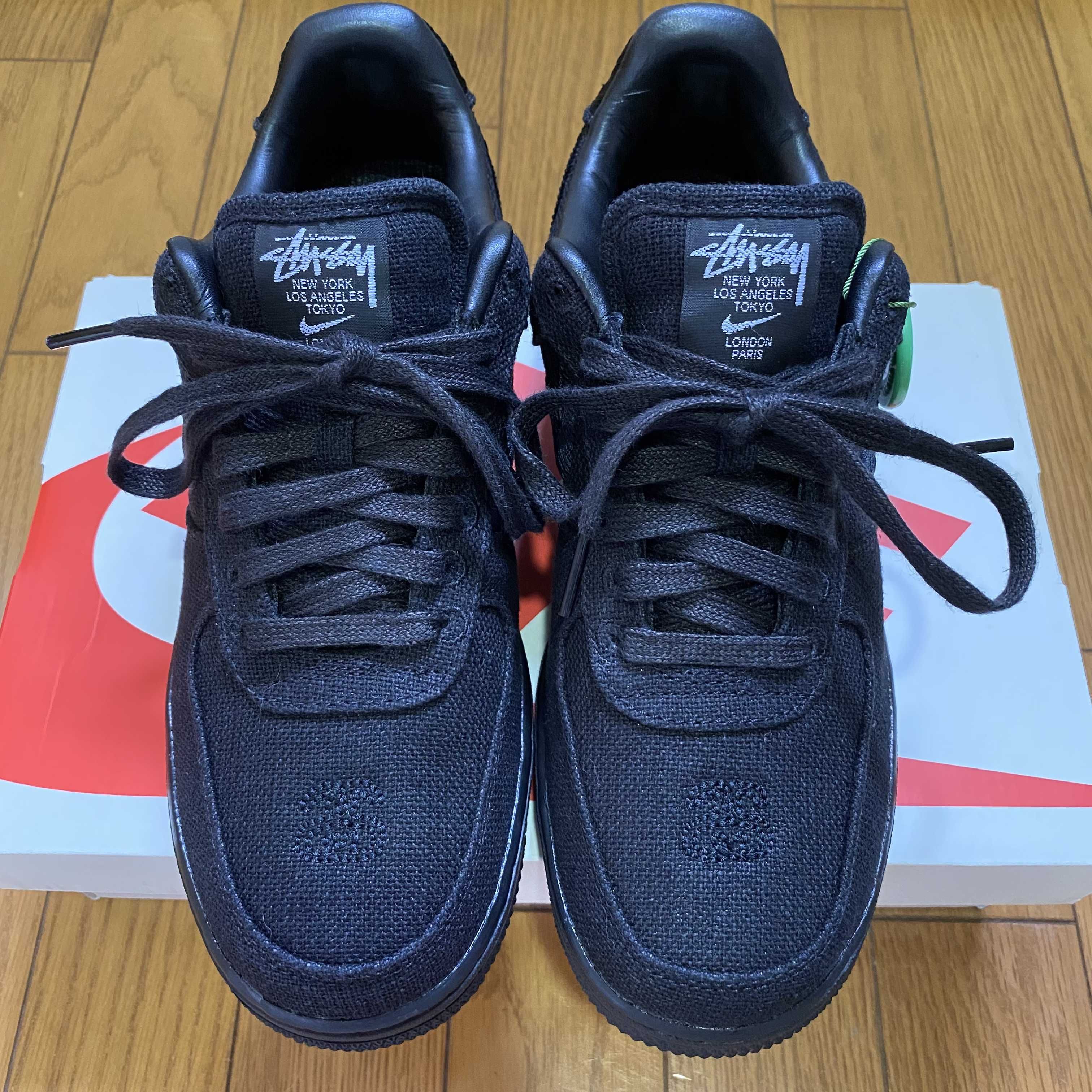 Stussy × Nike Air Force 1 Low "Triple Black"