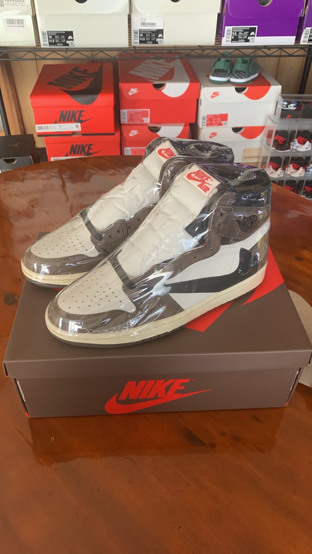 Travis Scott × Nike Air Jordan 1 Retro High OG TS SP "Sail/Dark Mocha"