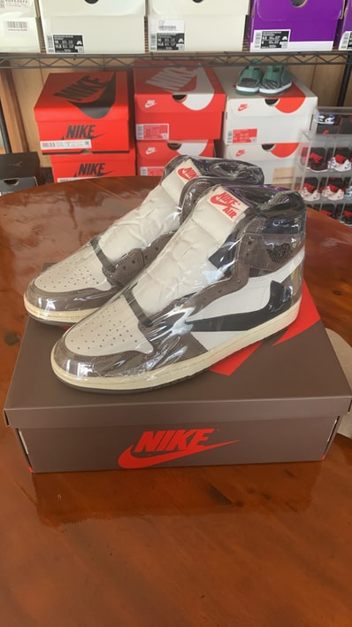 Travis Scott × Nike Air Jordan 1 Retro High OG TS SP "Sail/Dark Mocha"
