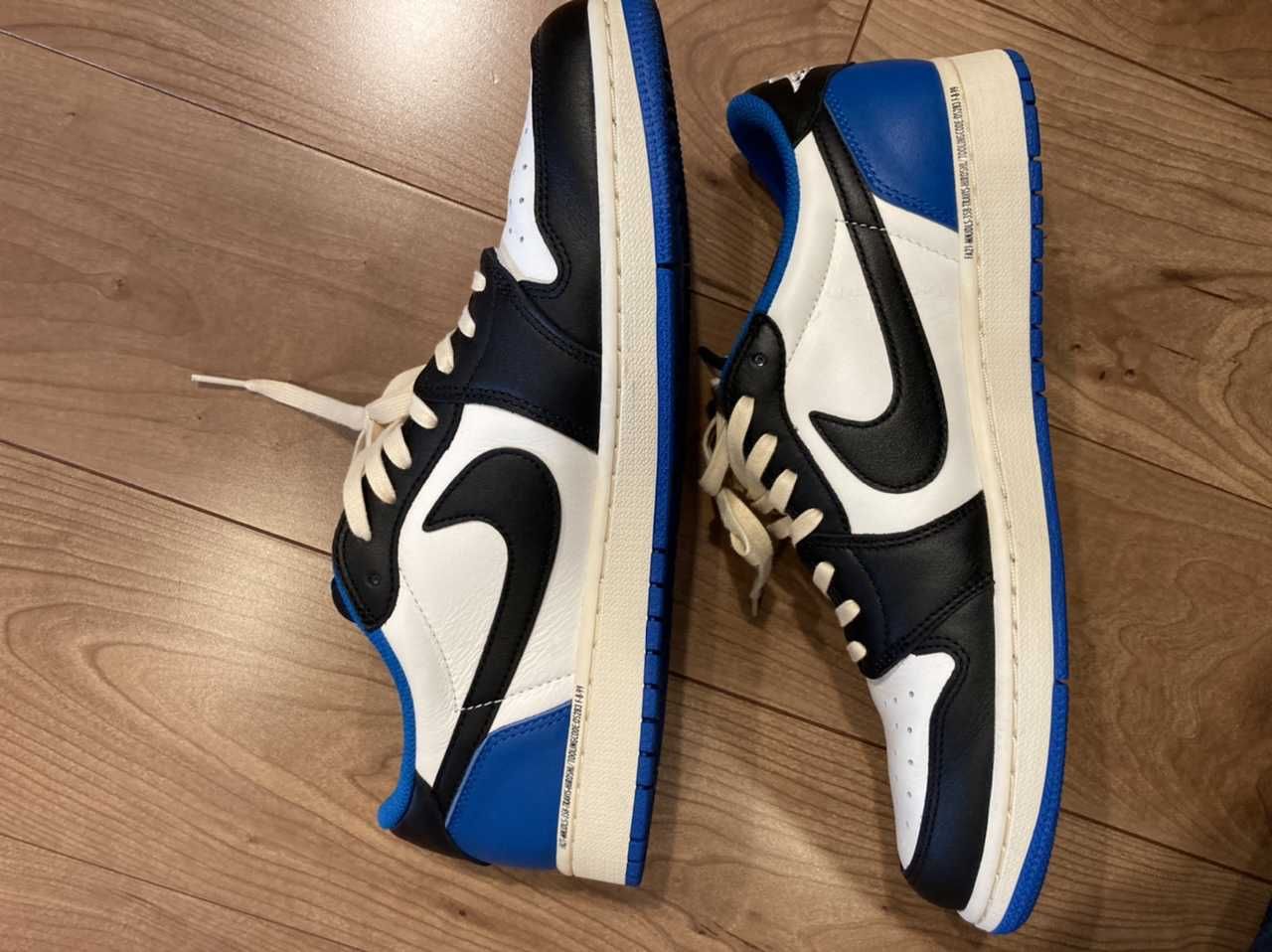 Travis Scott × fragment design × Nike Air Jordan 1 Low OG SP "Military Blue"