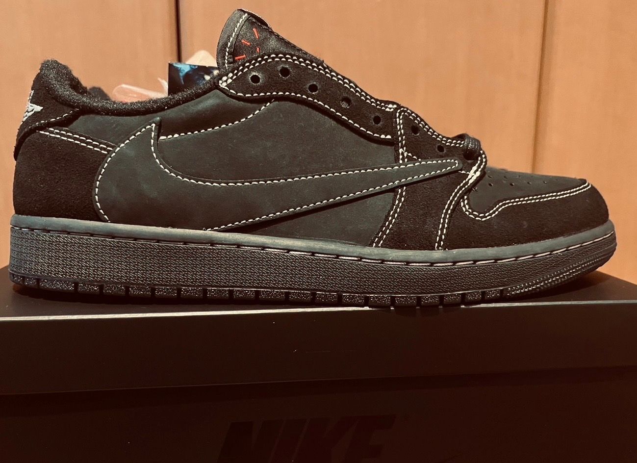 Travis Scott × Nike Air Jordan 1 Low OG SP "Black Phantom"