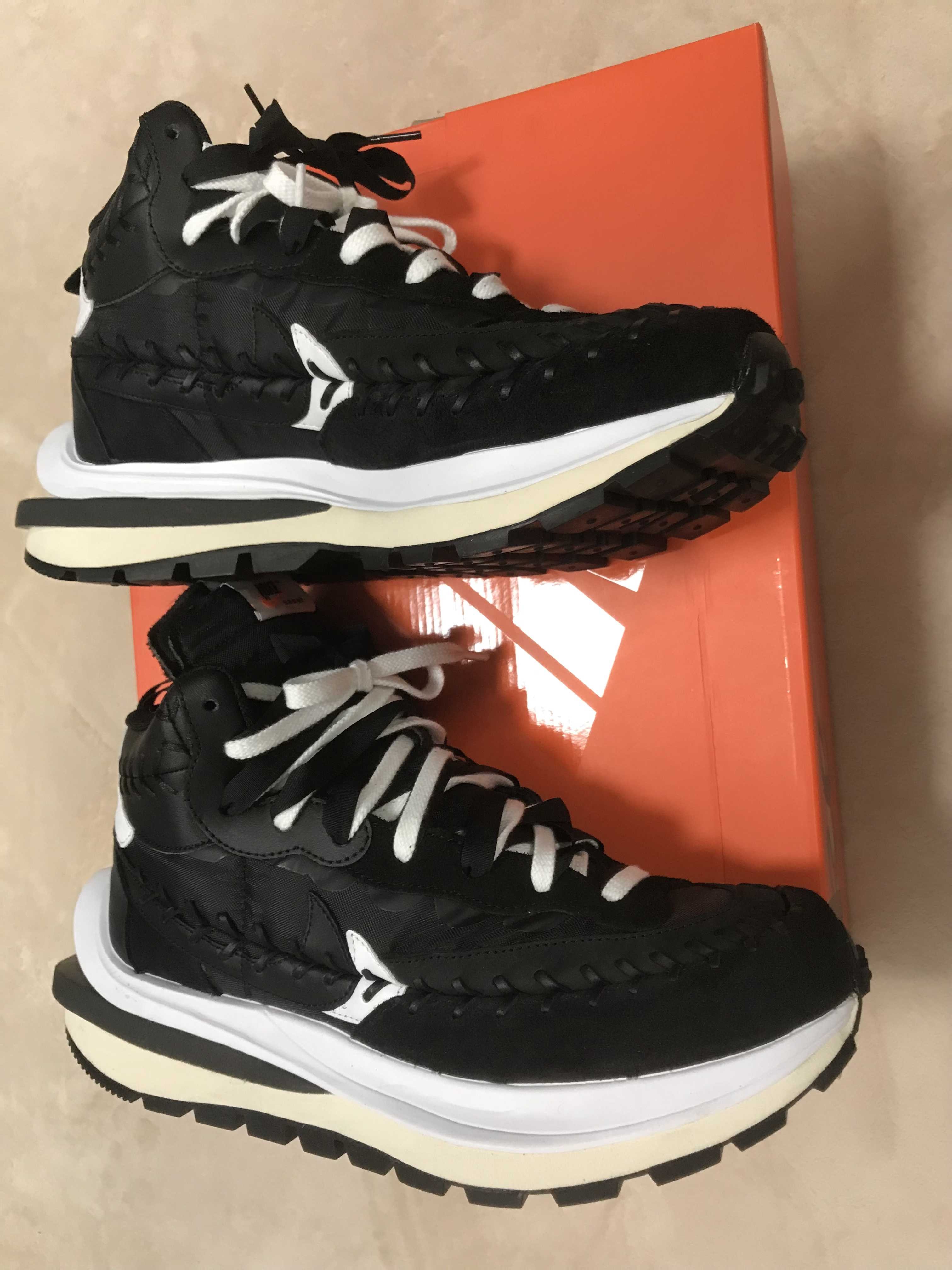 Jean-Paul Gaultier × sacai × Nike Vapor Waffle "Black/Black-White"