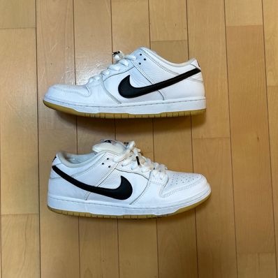 Nike SB Dunk Low Pro "White/Black-White-Gum Light Brown"