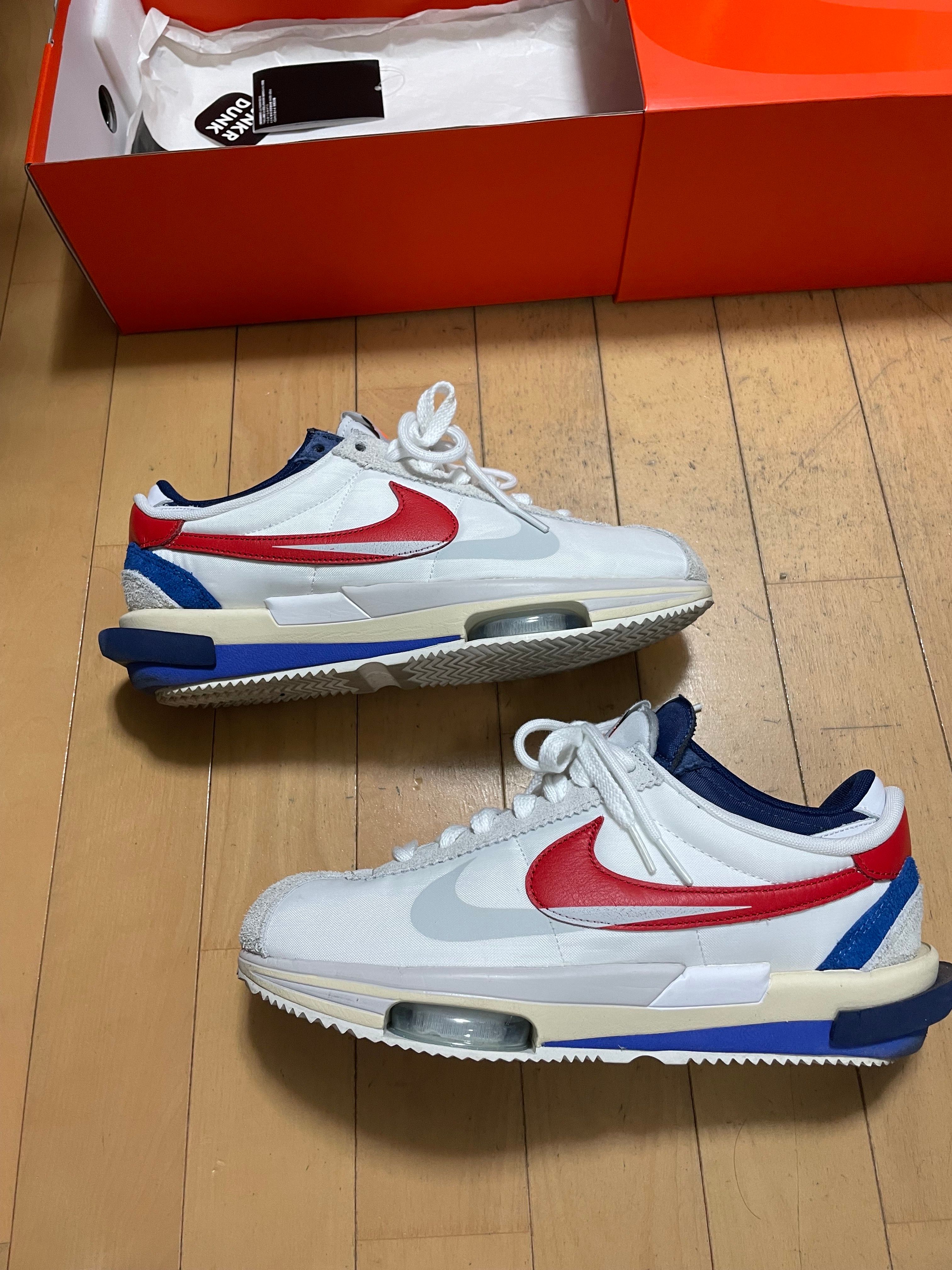 sacai × Nike Zoom Cortez "White and University Red"