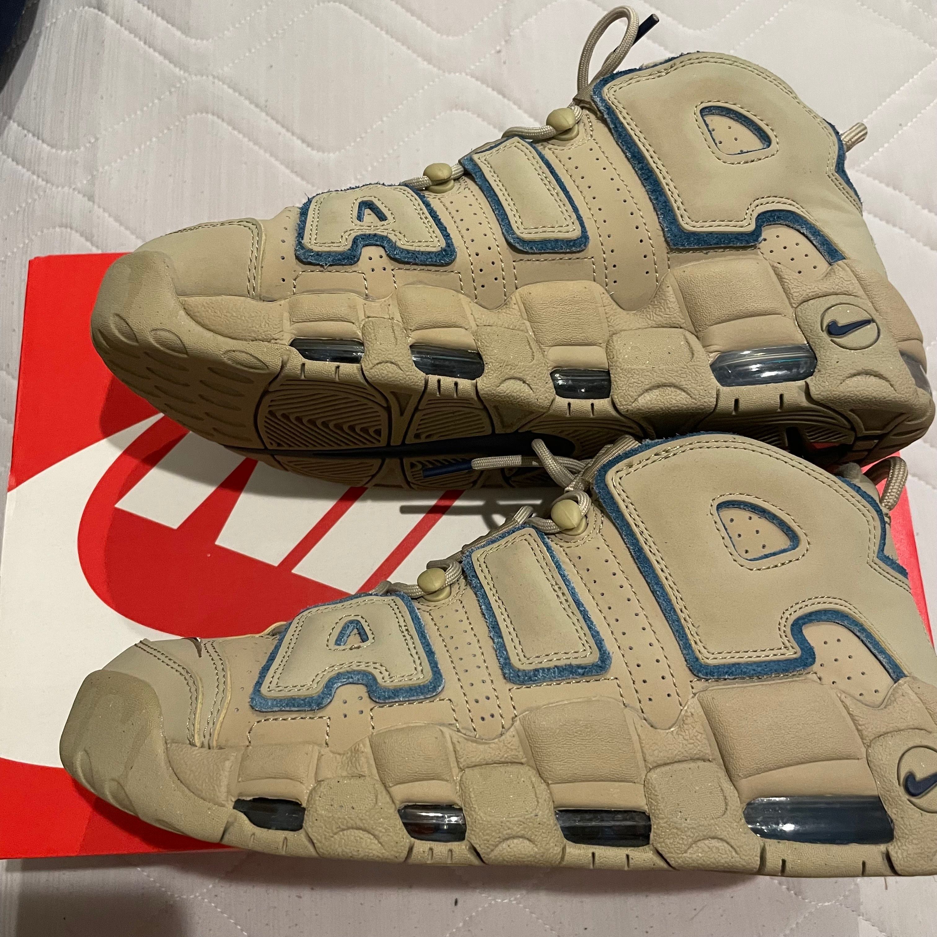 Nike Air More Uptempo "Limestone and Valerian Blue"