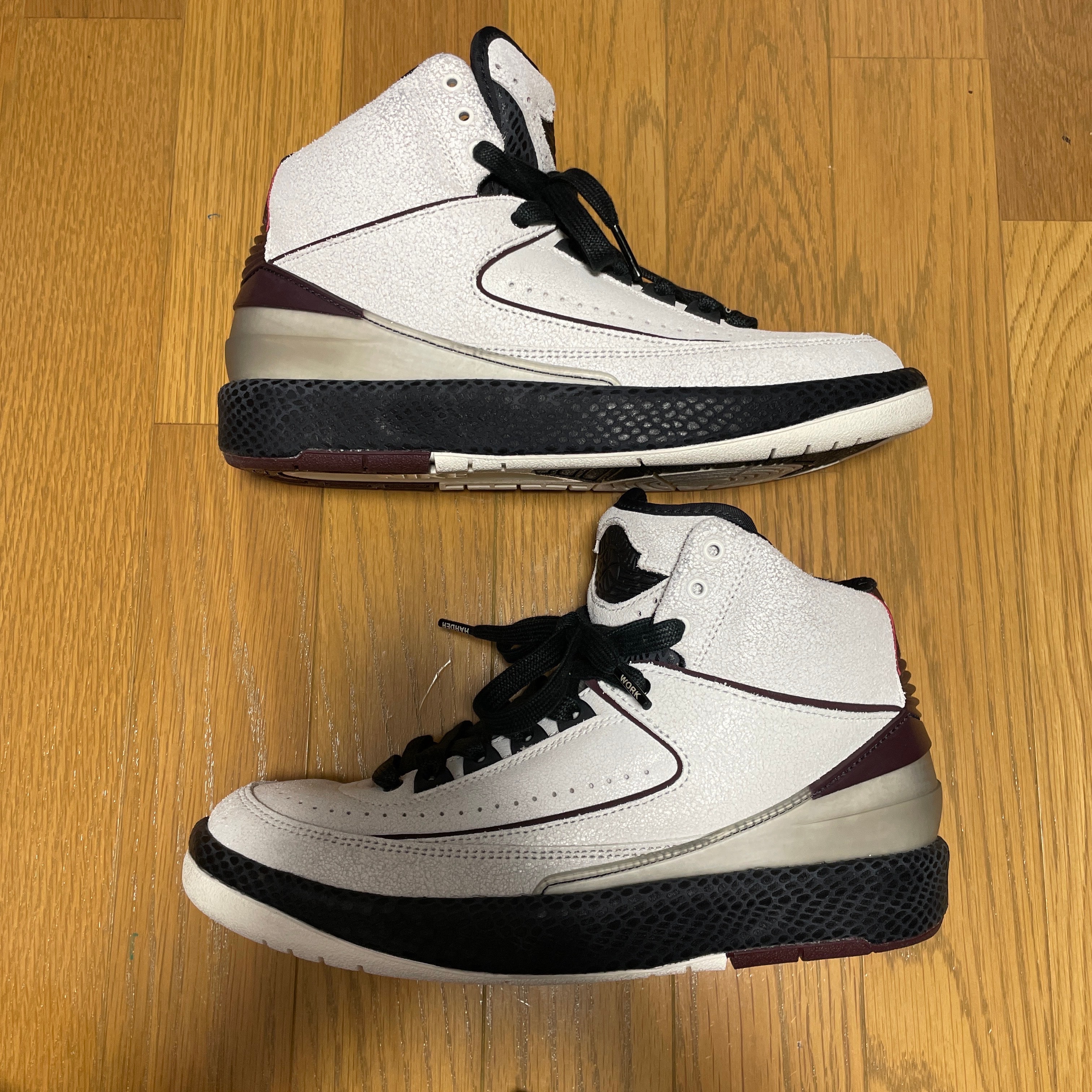 A Ma Maniere × Nike Air Jordan 2 "Airness/Sail and Burgundy"