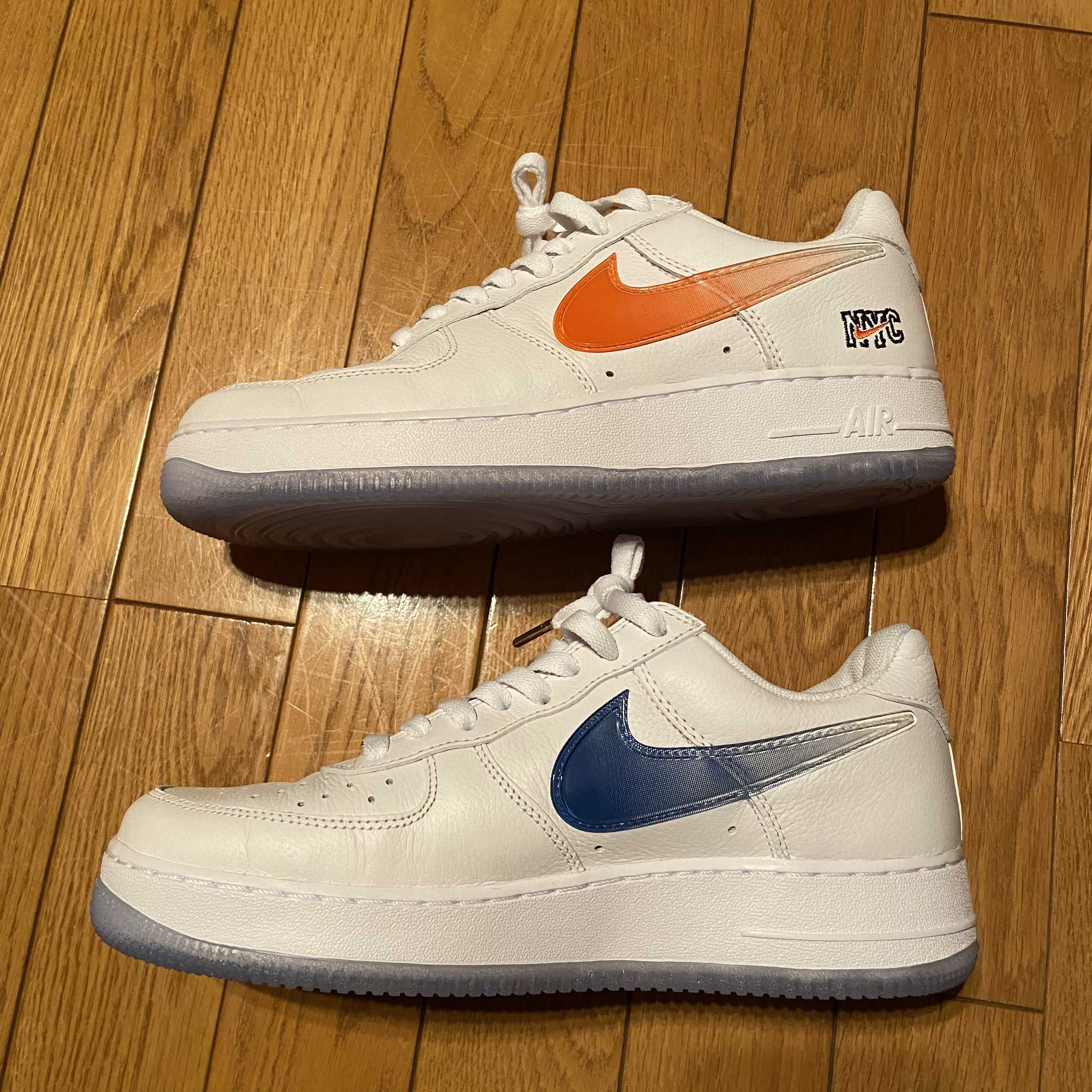 KITH × Nike Air Force 1 Low "White/Rush Blue/White/Brilliant Orange"