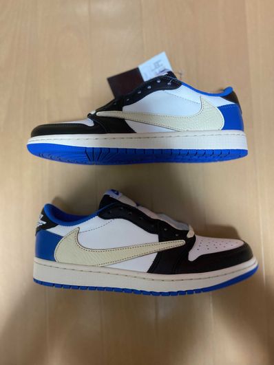 Travis Scott × fragment design × Nike Air Jordan 1 Low OG SP "Military Blue"