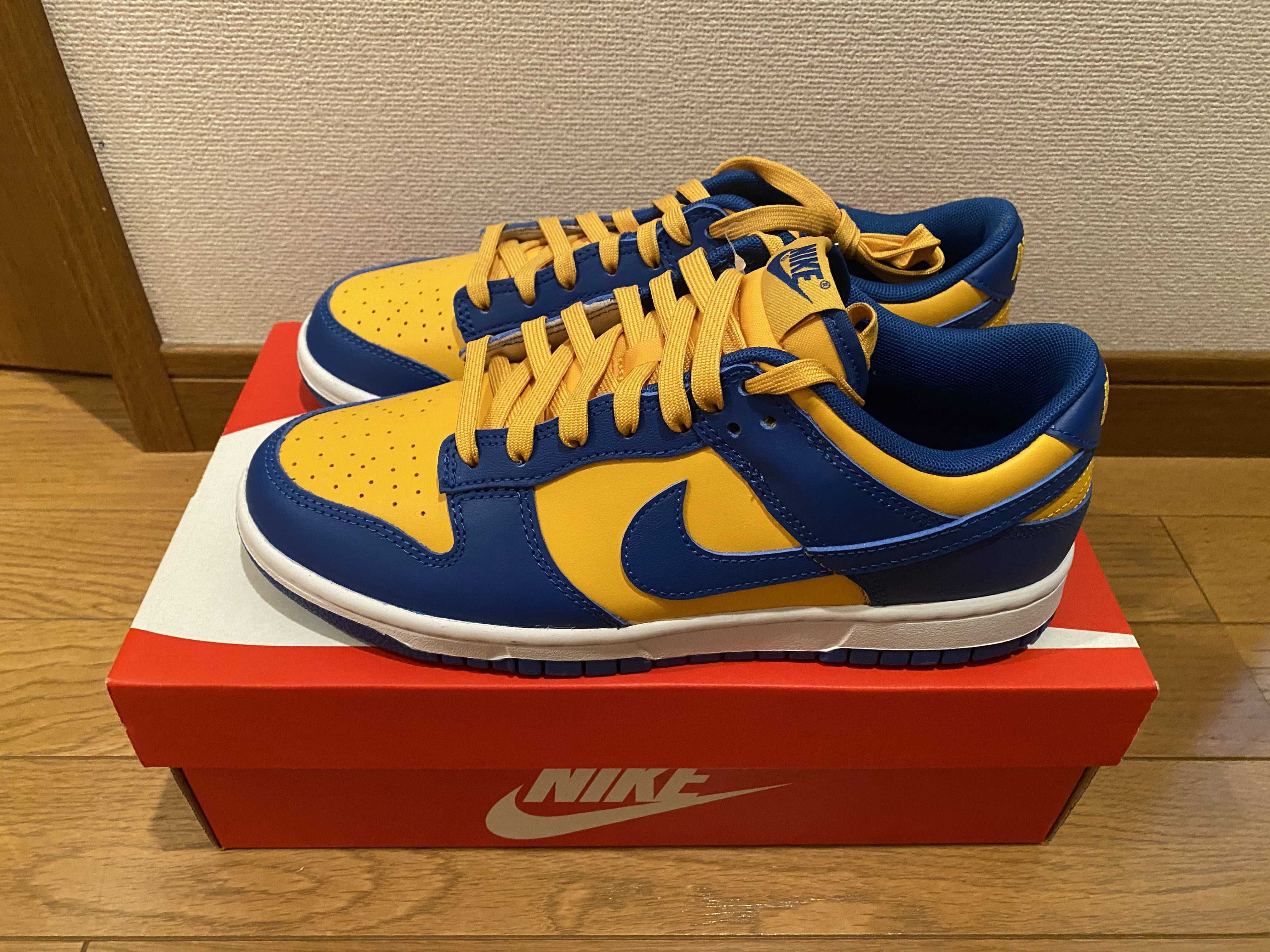 Nike Dunk Low "Blue Jay and University Gold"