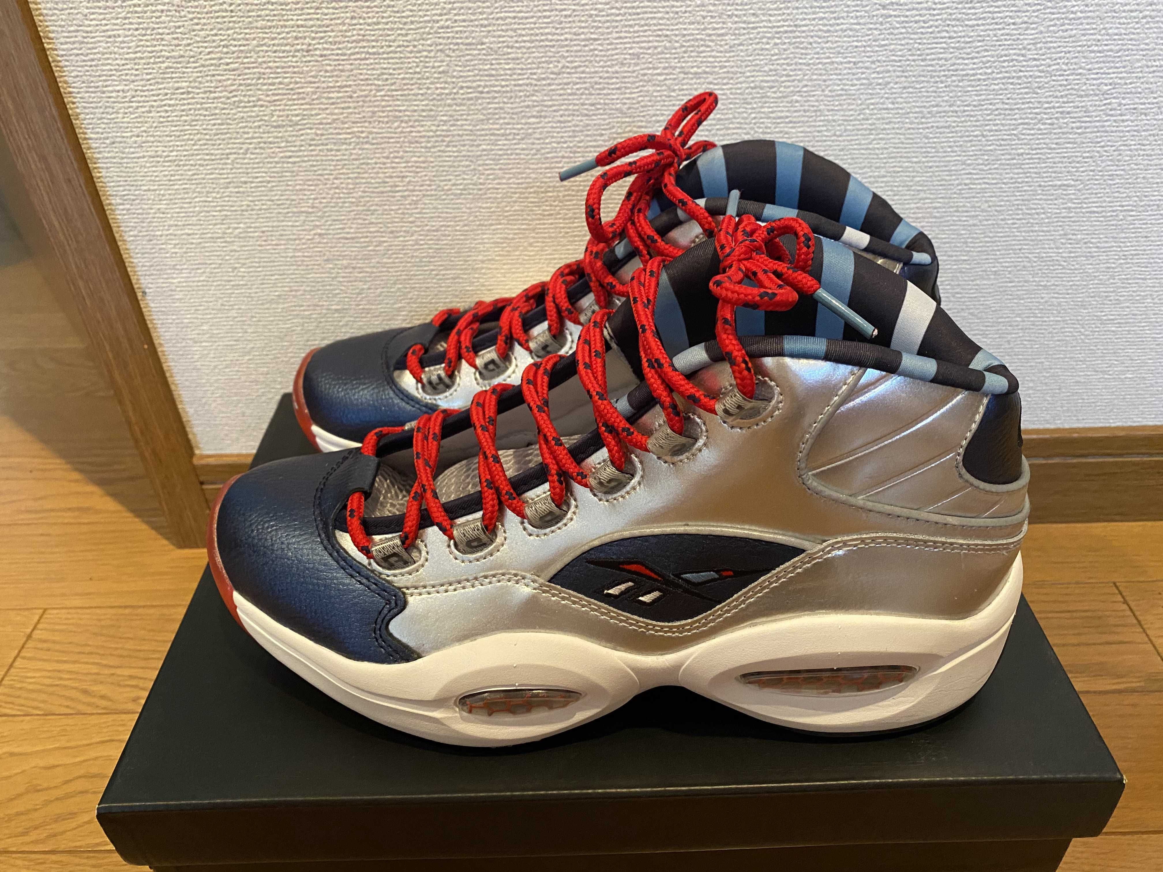 Iverson × Harden × Reebok Question Mid "Silver"
