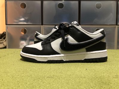 Nike Dunk Low Retro Chenille Swoosh "Black Grey"