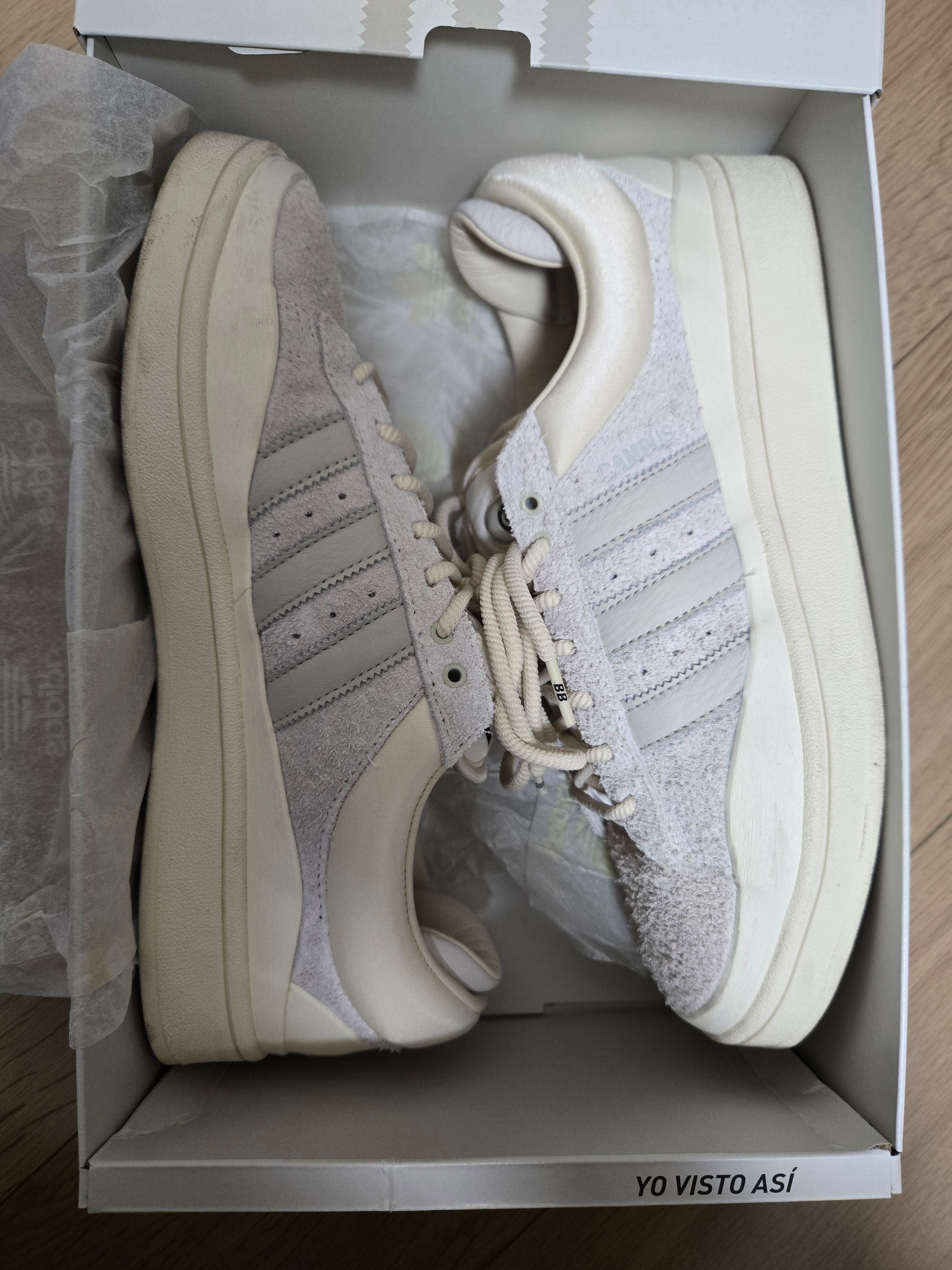 Bad Bunny × adidas Campus "Chalk White"