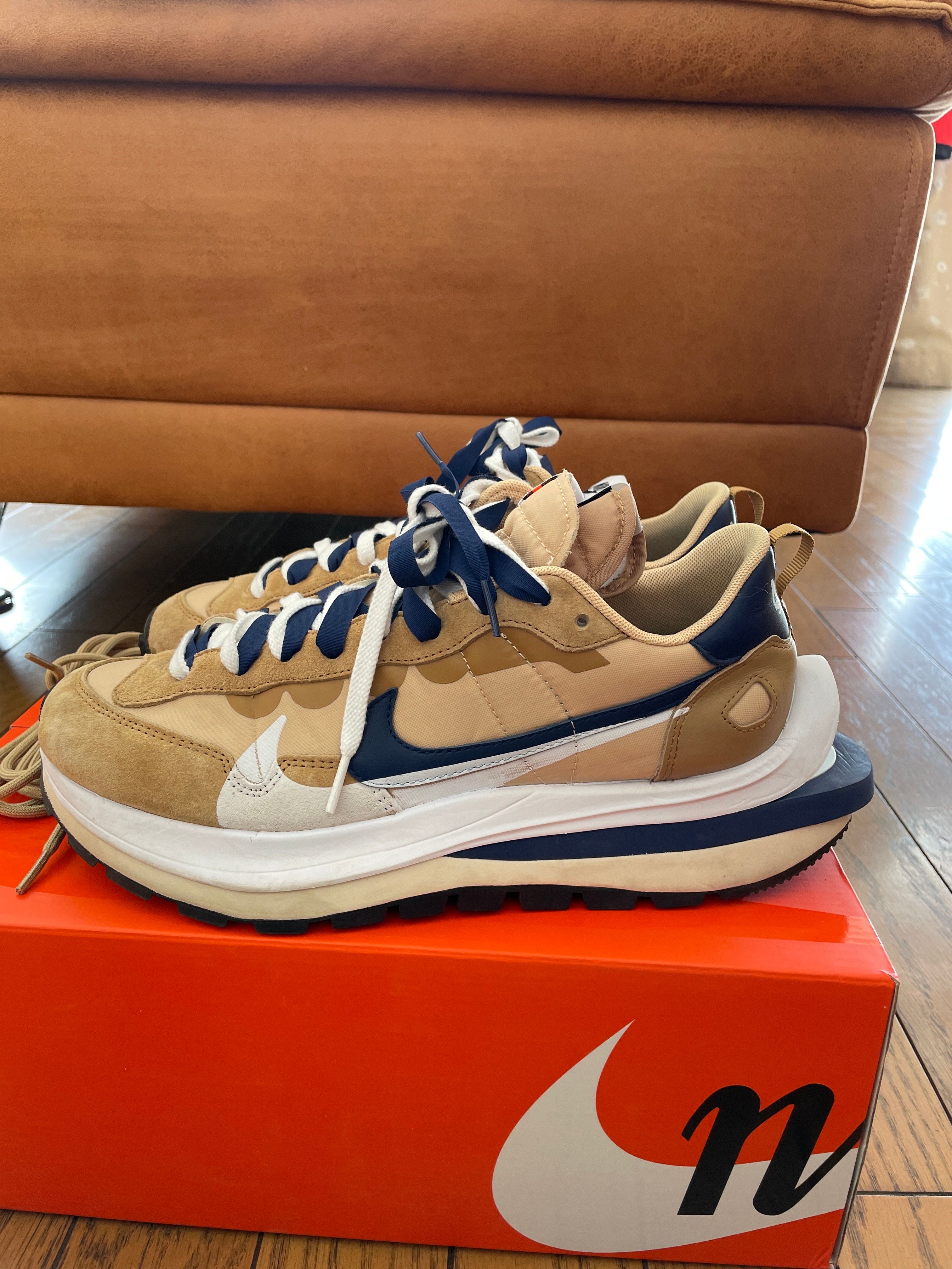Sacai × Nike Vapor Waffle "Sesame And Blue Void"