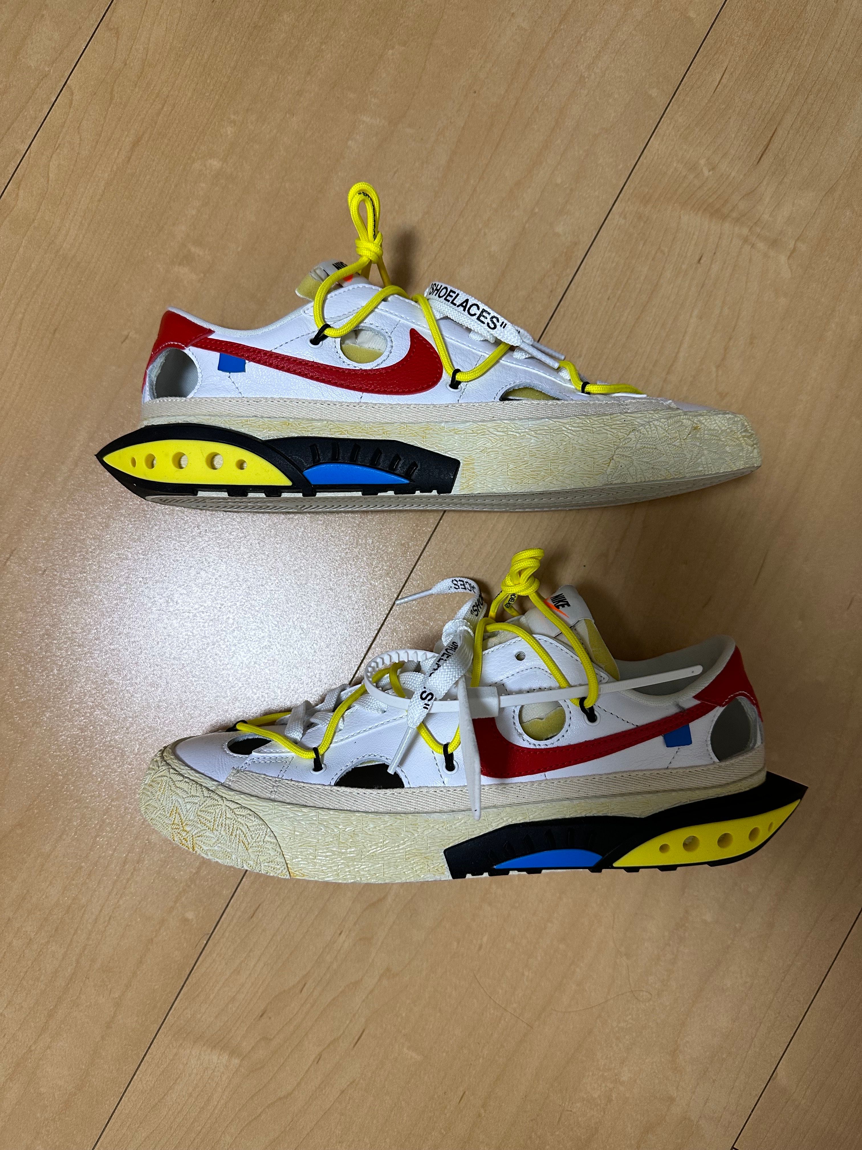 Off-White × Nike Blazer Low "White and University Red"