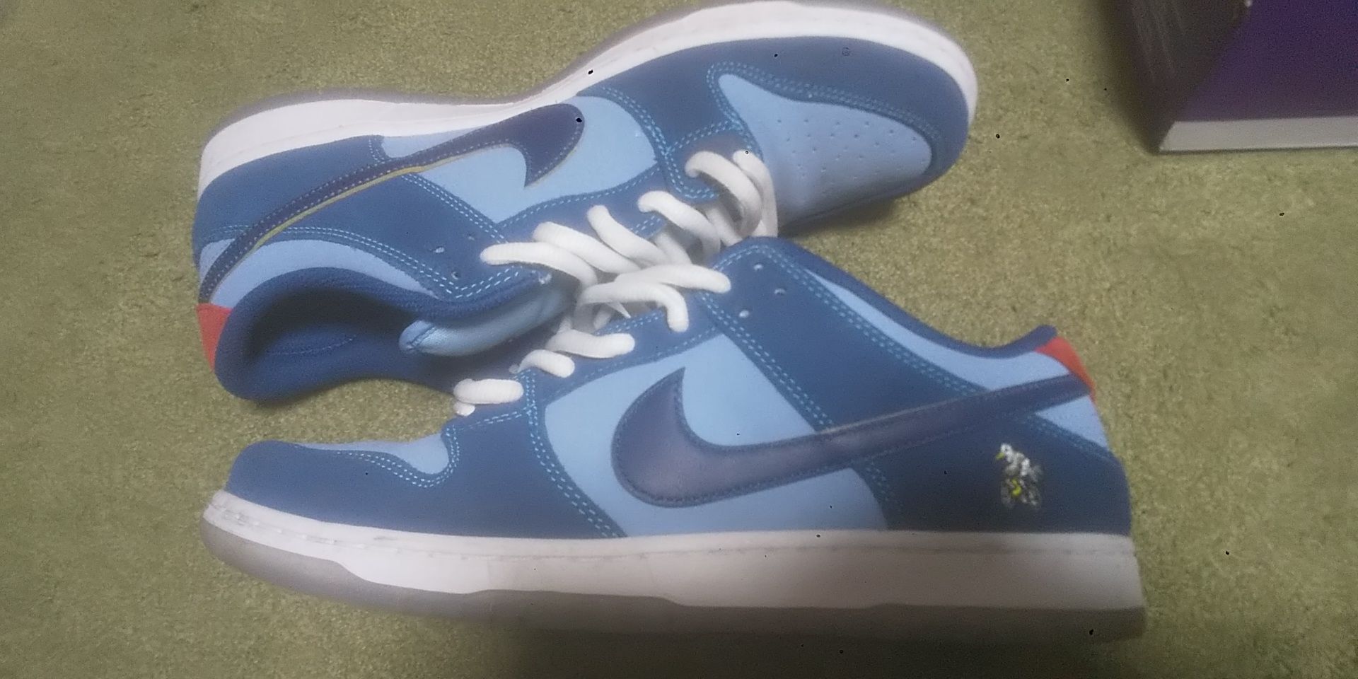 Why So Sad? × Nike SB Dunk Low "Coastal Blue/Speed Yellow-University Red"