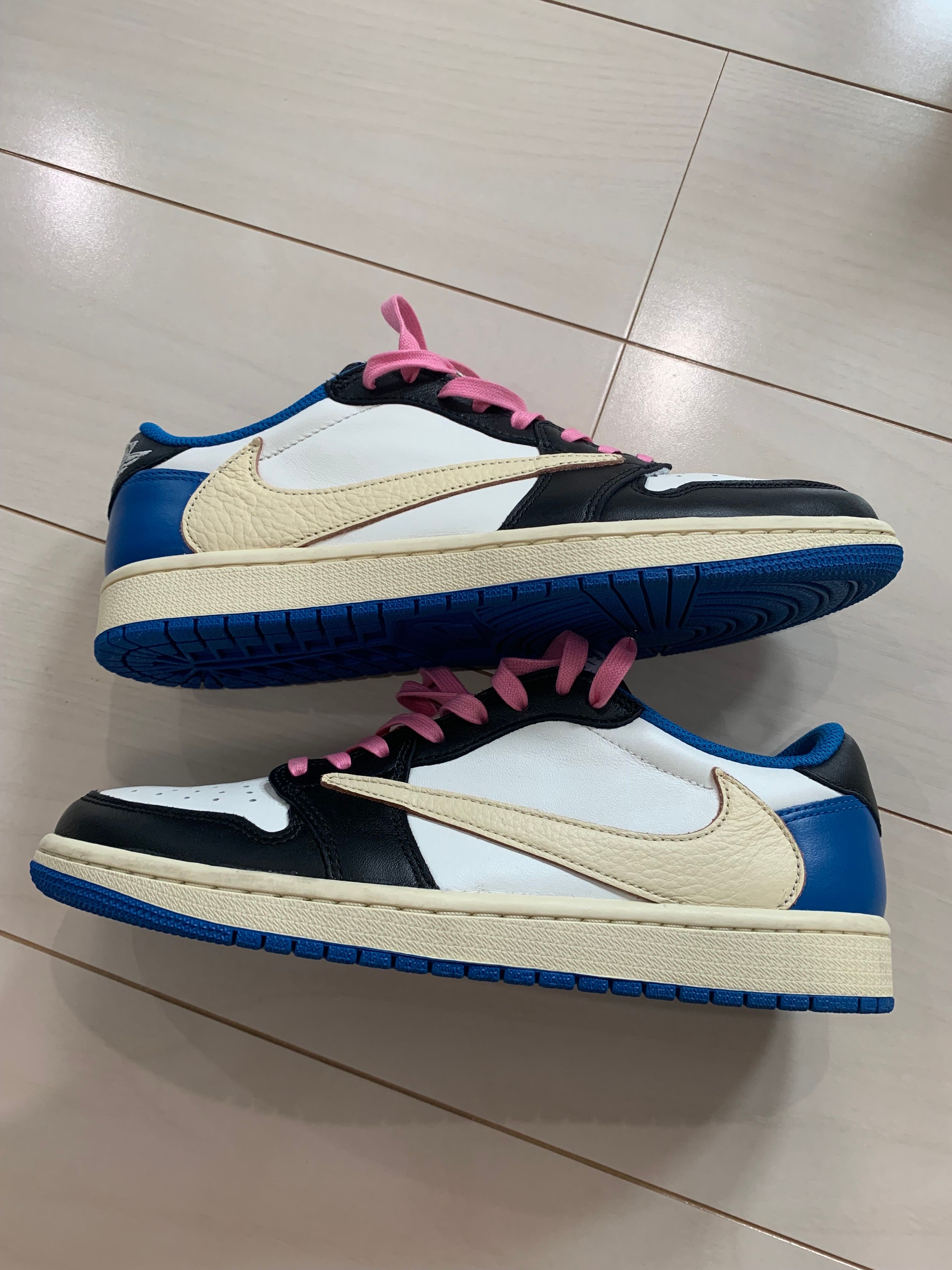 Travis Scott × fragment design × Nike Air Jordan 1 Low OG SP "Military Blue"