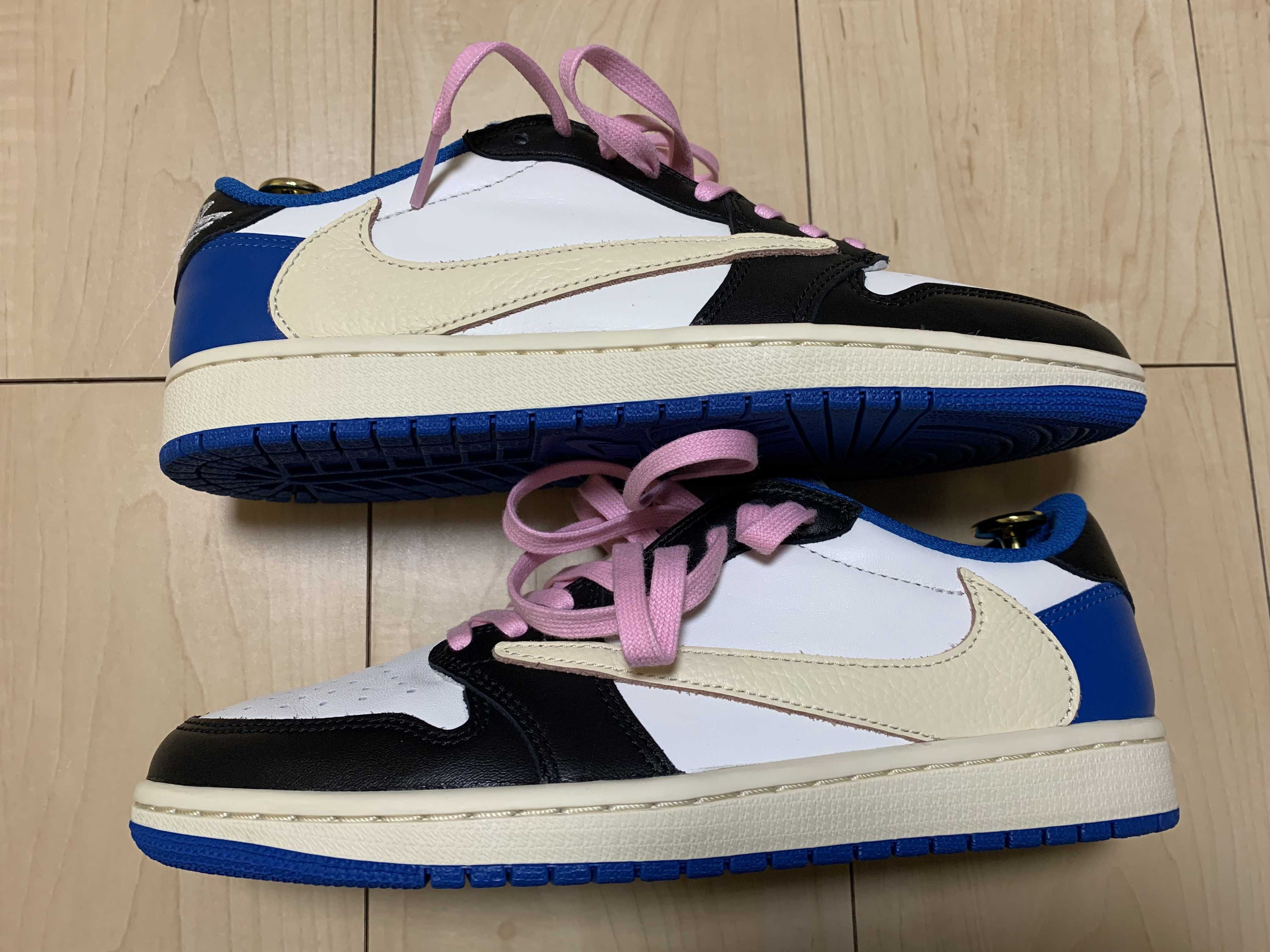 Travis Scott × fragment design × Nike Air Jordan 1 Low OG SP "Military Blue"