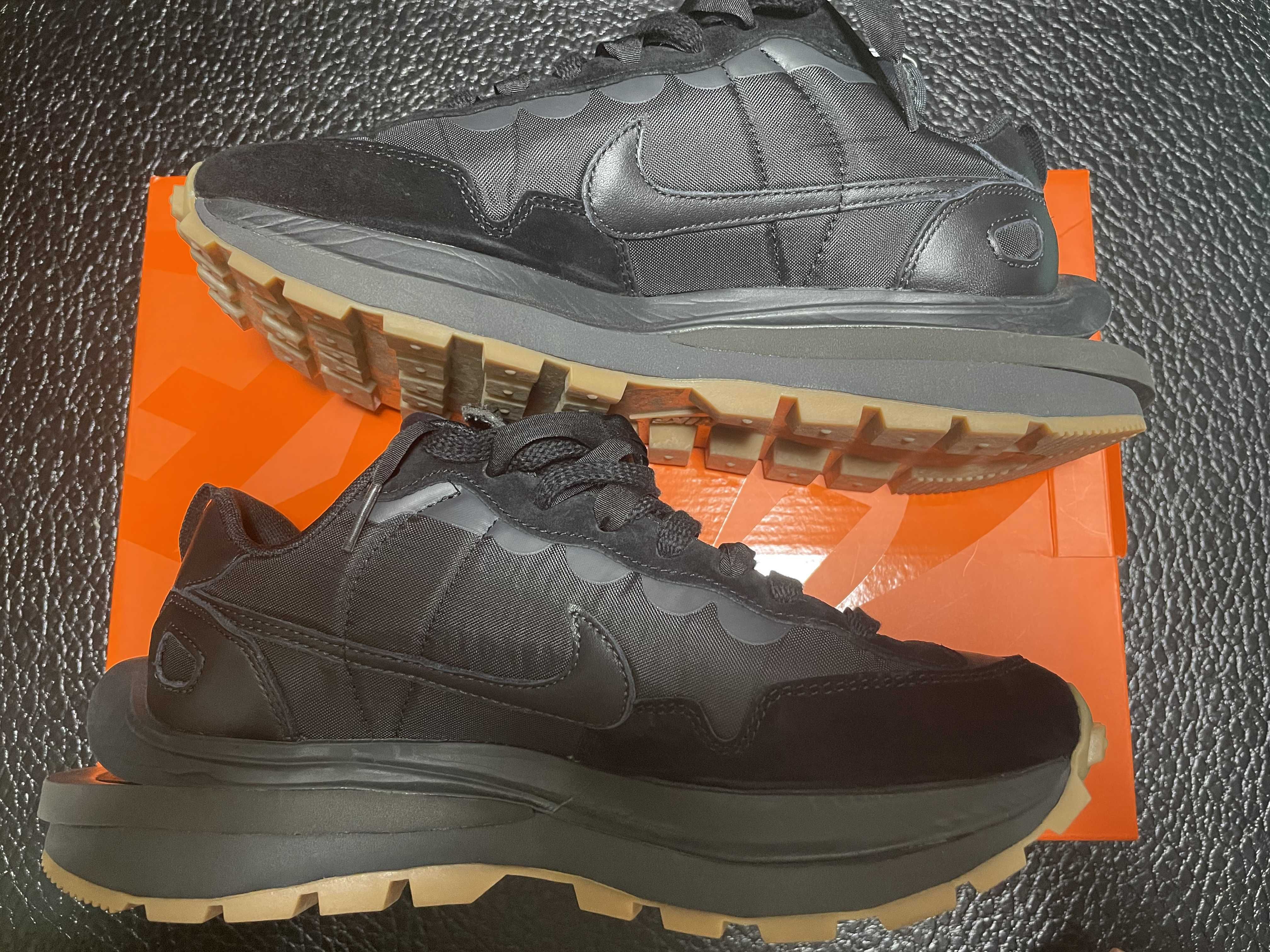 sacai × Nike VaporWaffle "Black Gum"