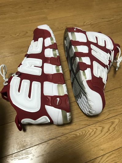 Supreme × Nike Air More Uptempo "White/Red"