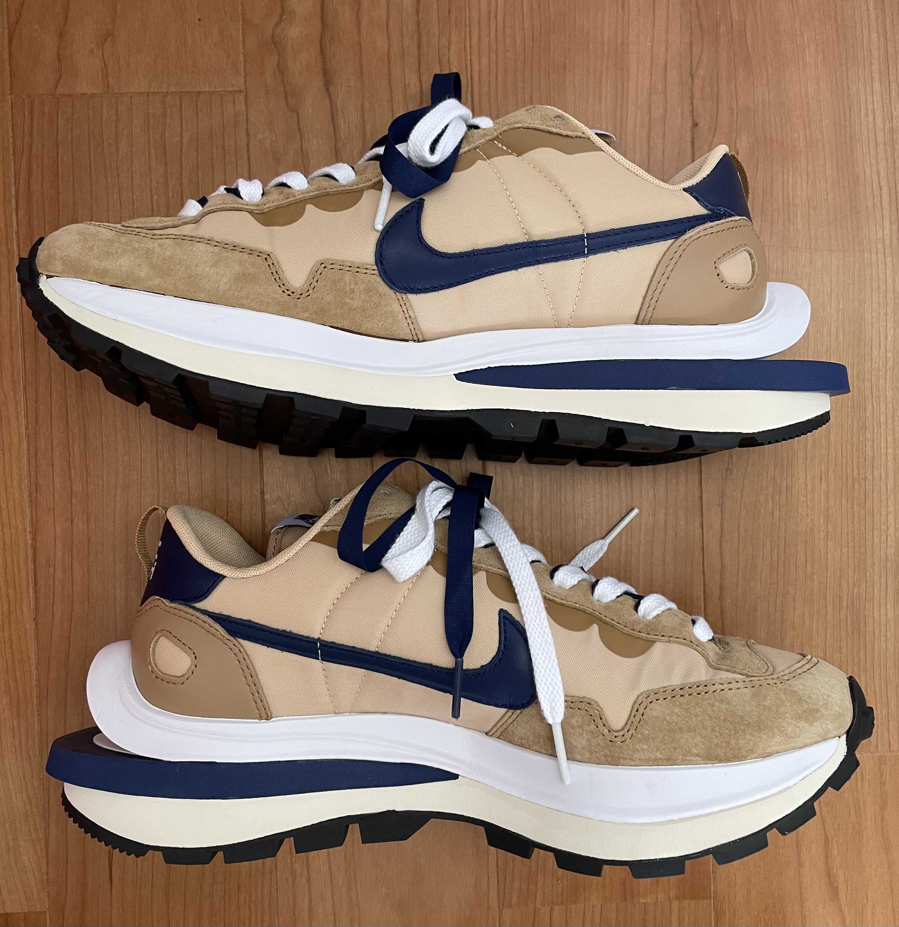 Sacai × Nike Vapor Waffle "Sesame And Blue Void"