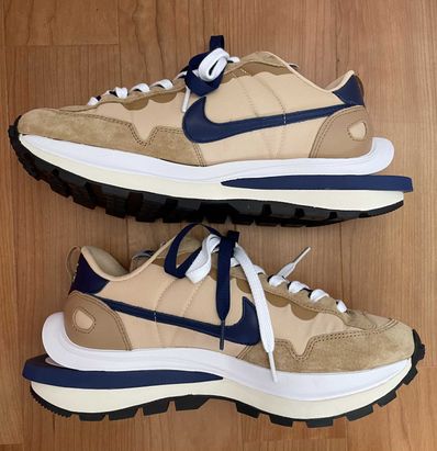 Sacai × Nike Vapor Waffle "Sesame And Blue Void"